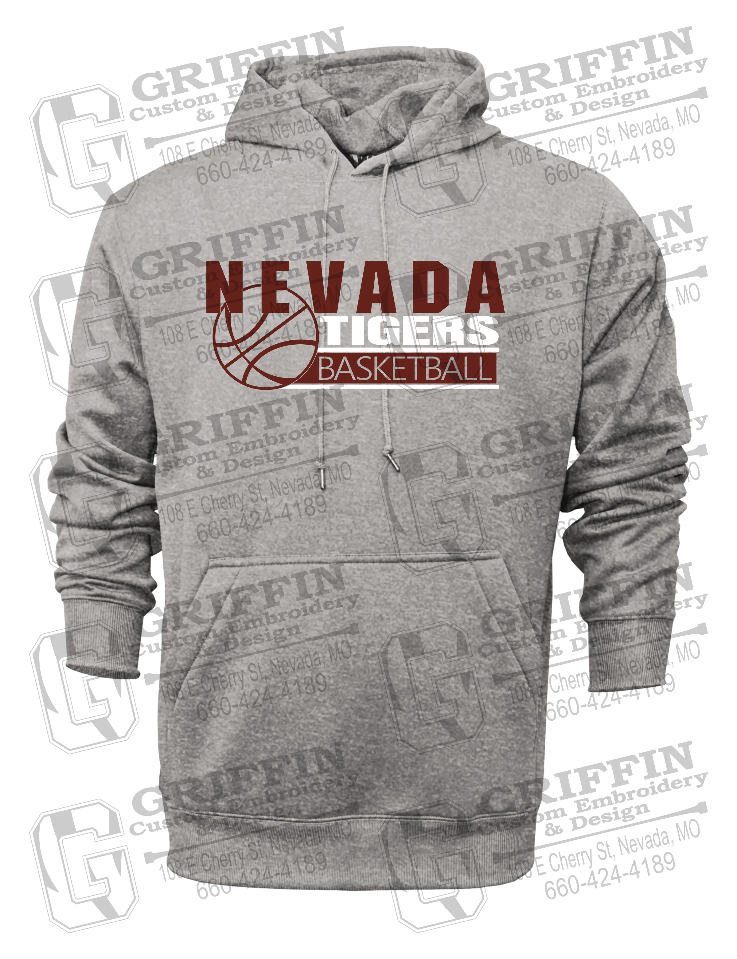 Performance Fleece Hoodie - Basketball - Nevada Tigers 24-I