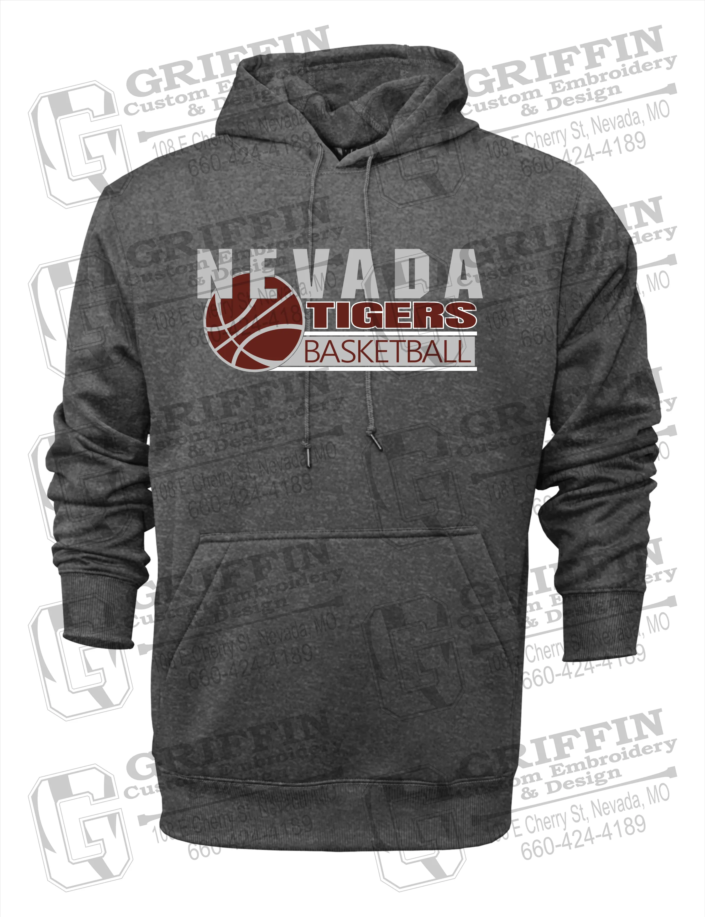 Performance Fleece Hoodie - Basketball - Nevada Tigers 24-I
