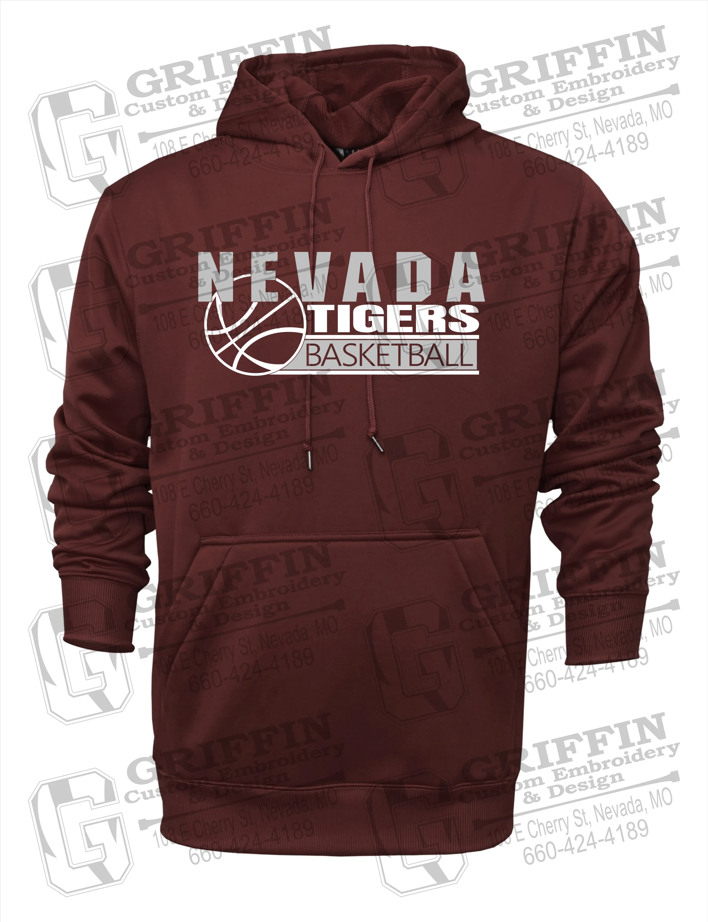 Performance Fleece Hoodie - Basketball - Nevada Tigers 24-I