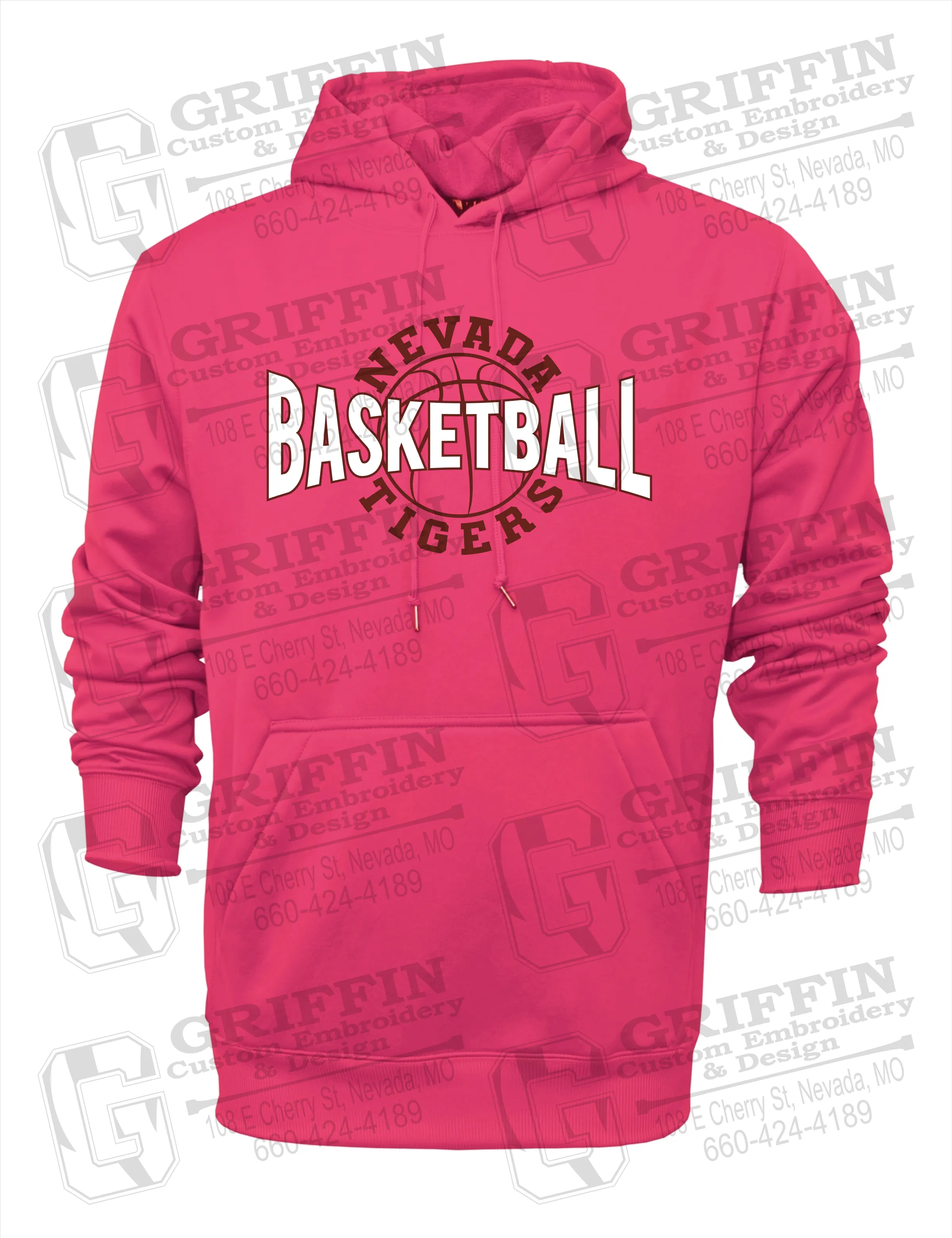 Performance Fleece Hoodie - Basketball - Nevada Tigers 24-M