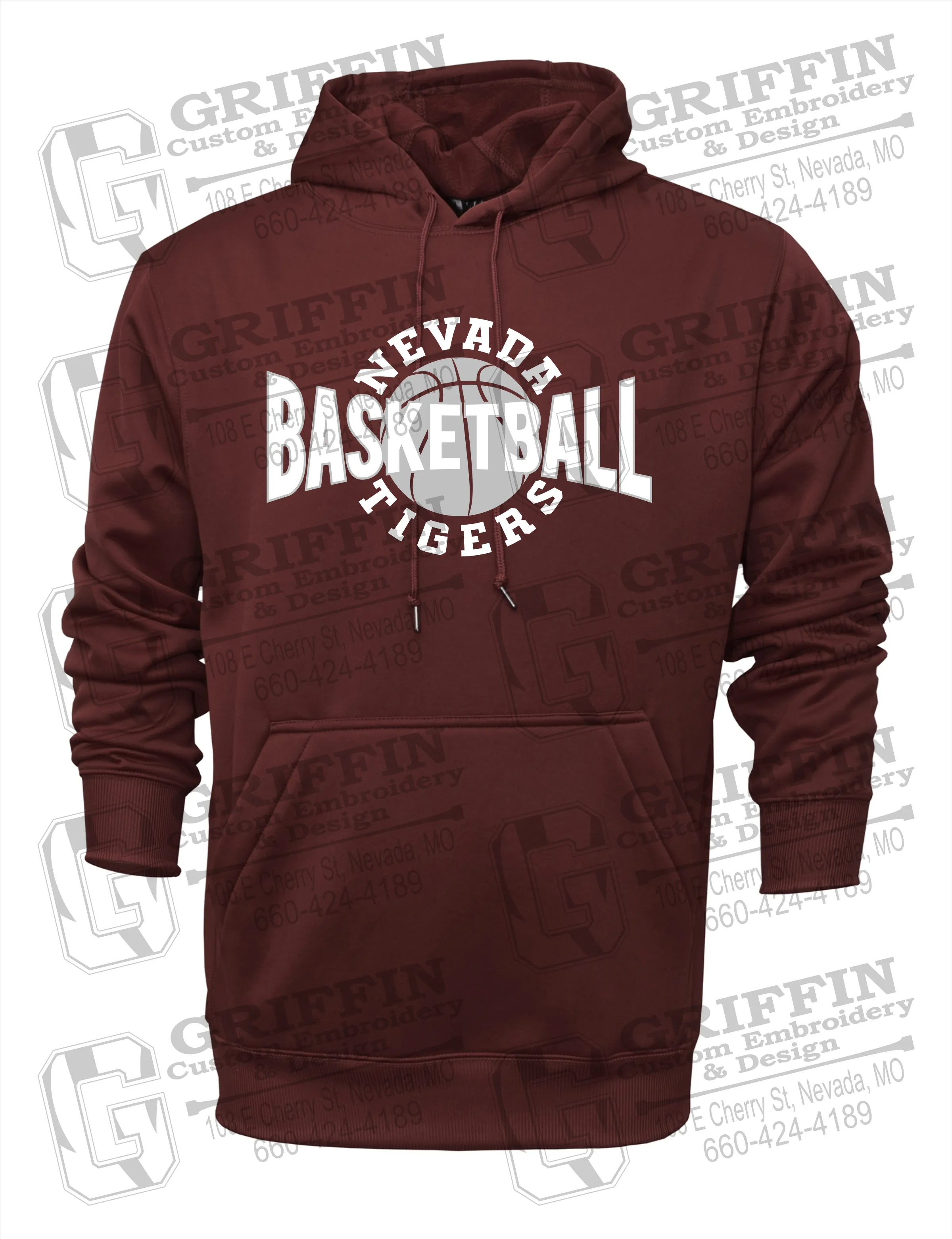 Performance Fleece Hoodie - Basketball - Nevada Tigers 24-M