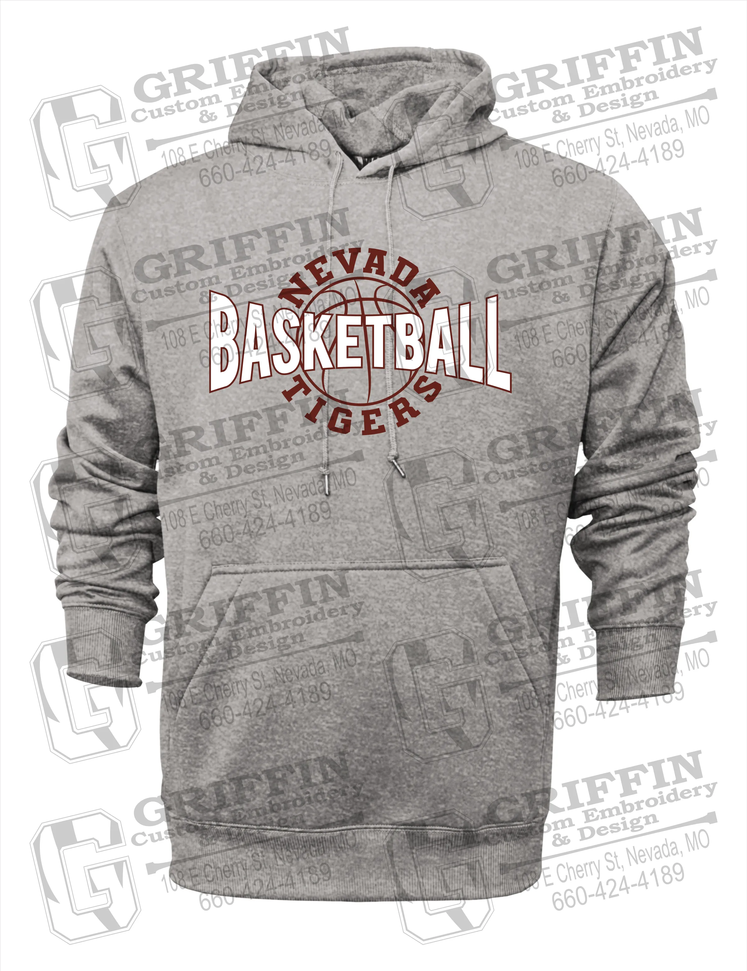 Performance Fleece Hoodie - Basketball - Nevada Tigers 24-M