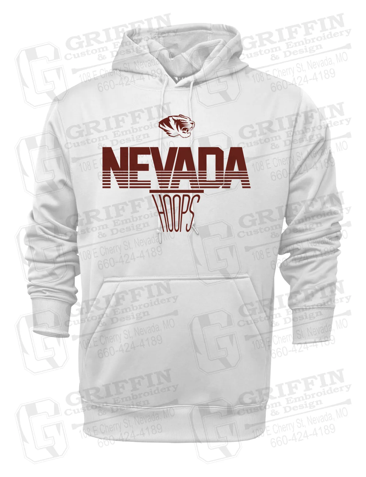 Performance Fleece Hoodie - Basketball - Nevada Tigers 24-N