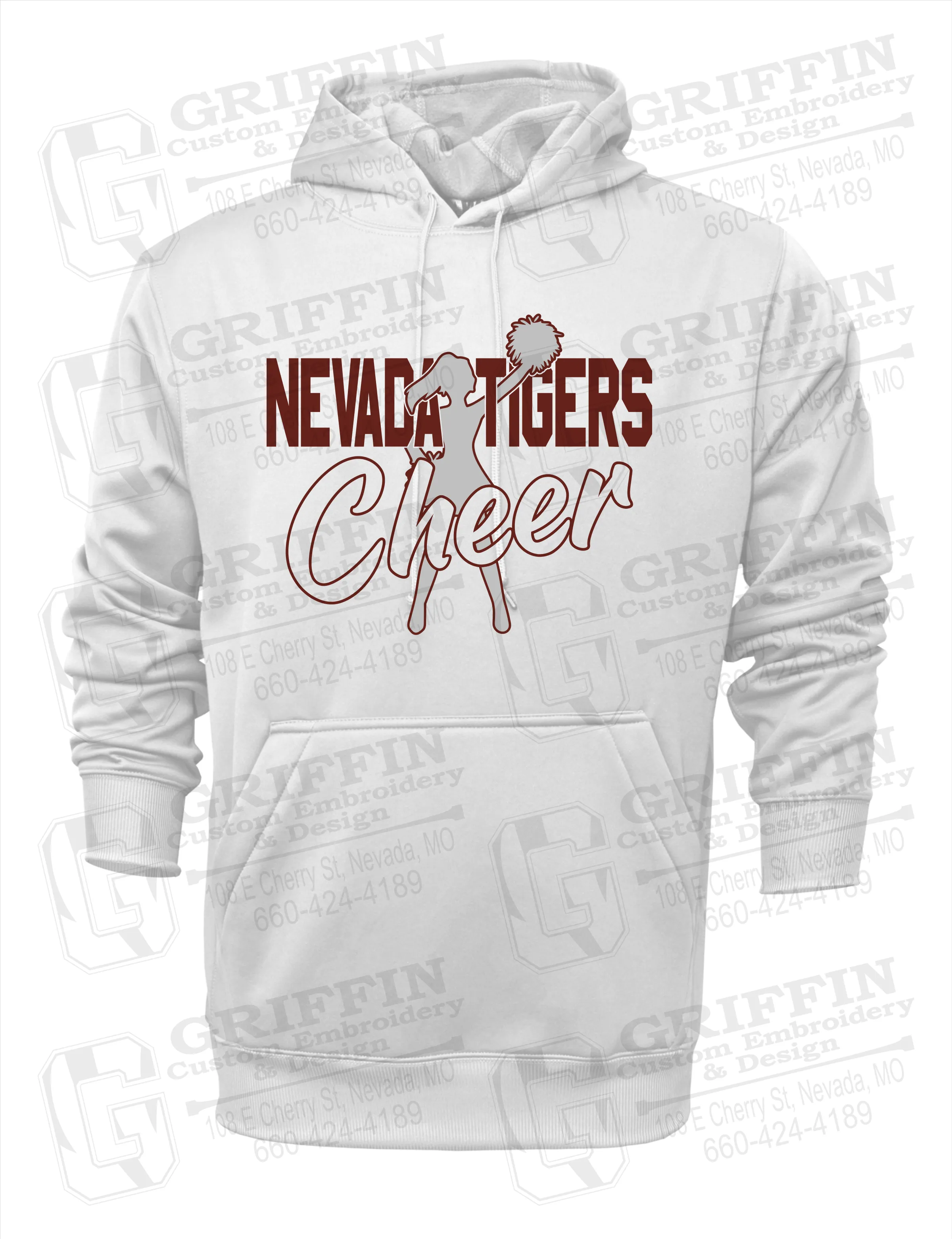 Performance Fleece Hoodie - Cheer - Nevada Tigers 24-A