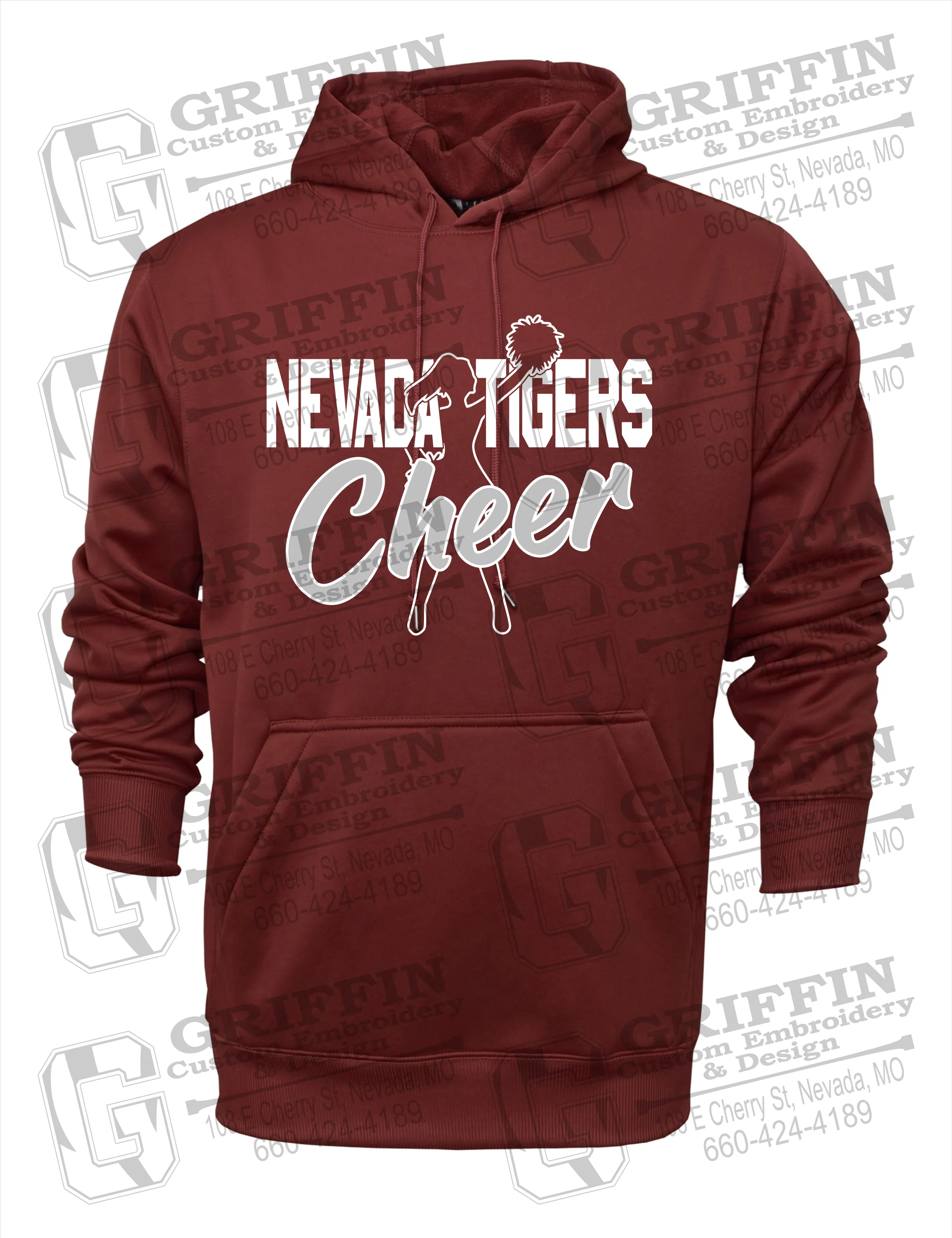 Performance Fleece Hoodie - Cheer - Nevada Tigers 24-A
