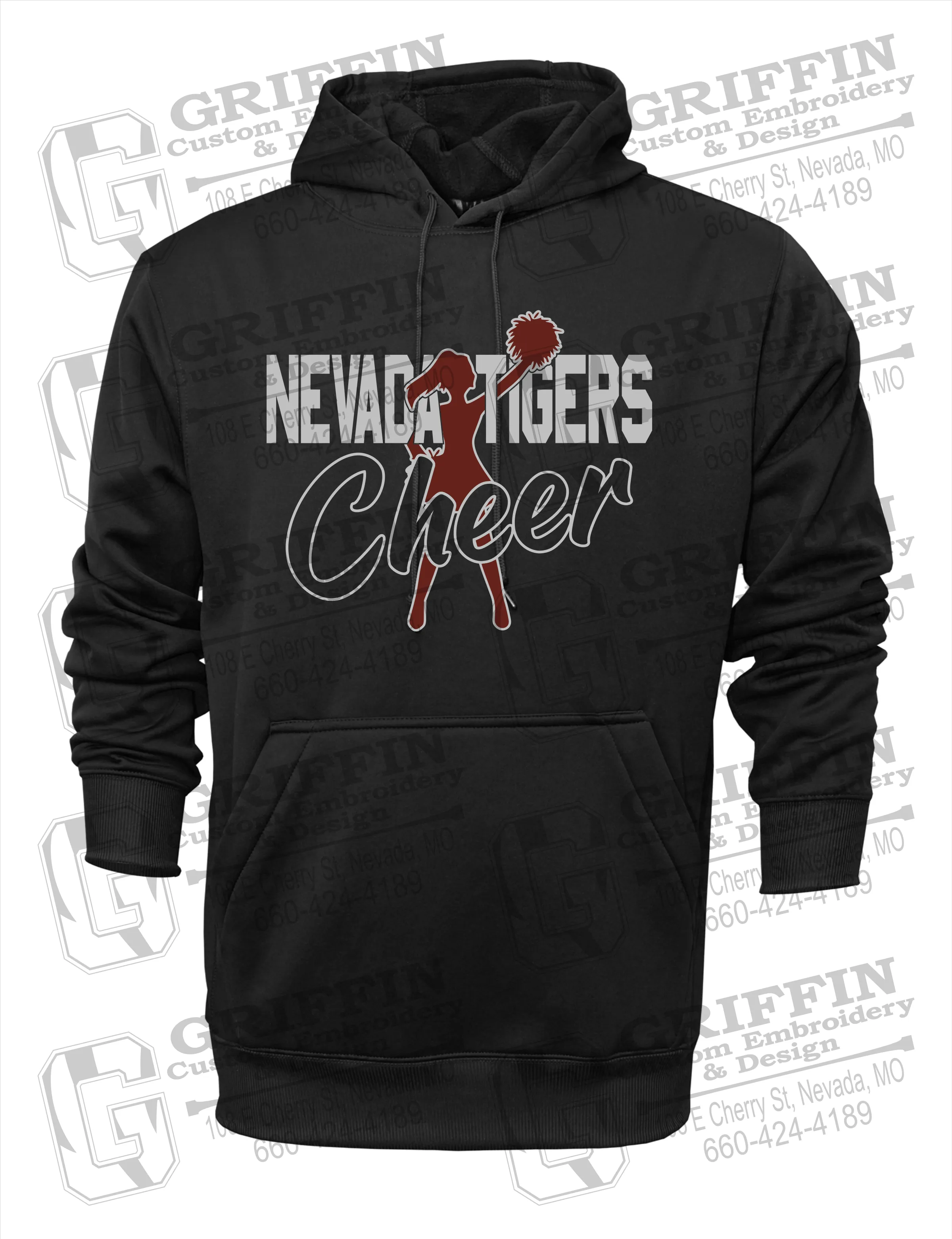 Performance Fleece Hoodie - Cheer - Nevada Tigers 24-A