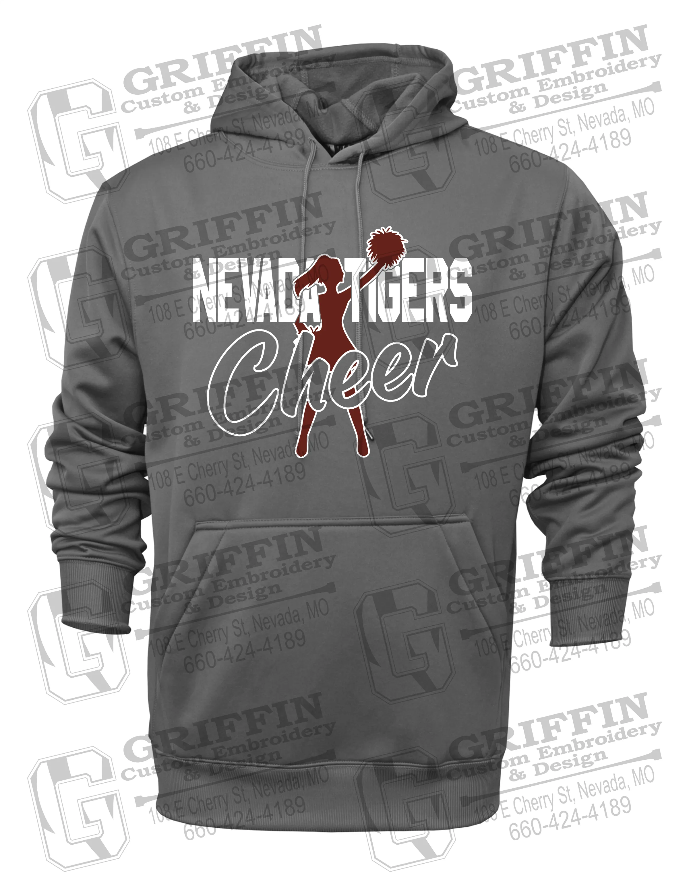 Performance Fleece Hoodie - Cheer - Nevada Tigers 24-A