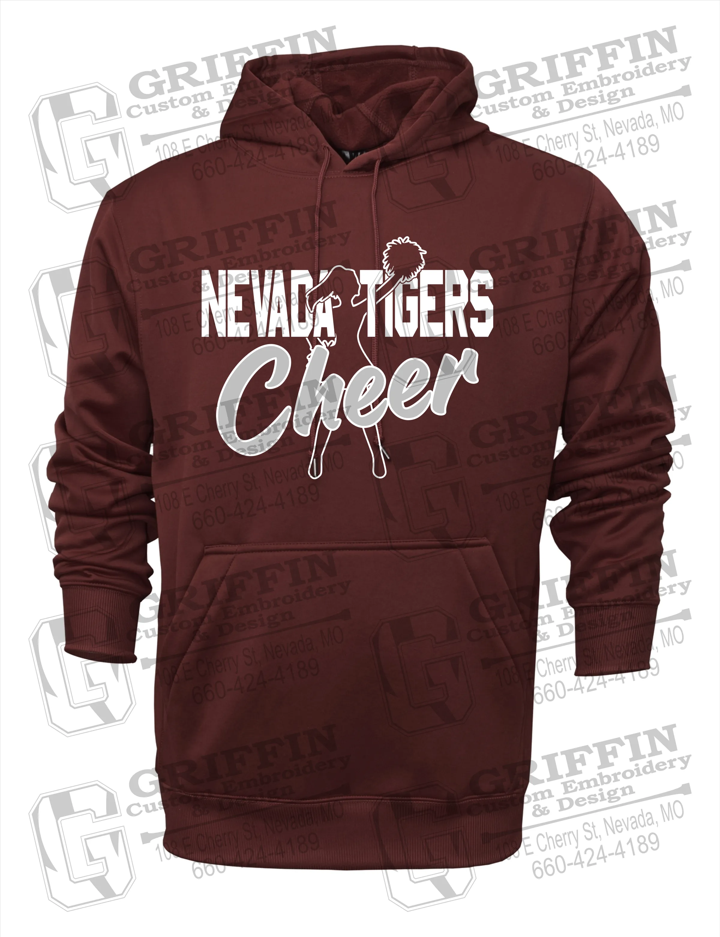 Performance Fleece Hoodie - Cheer - Nevada Tigers 24-A