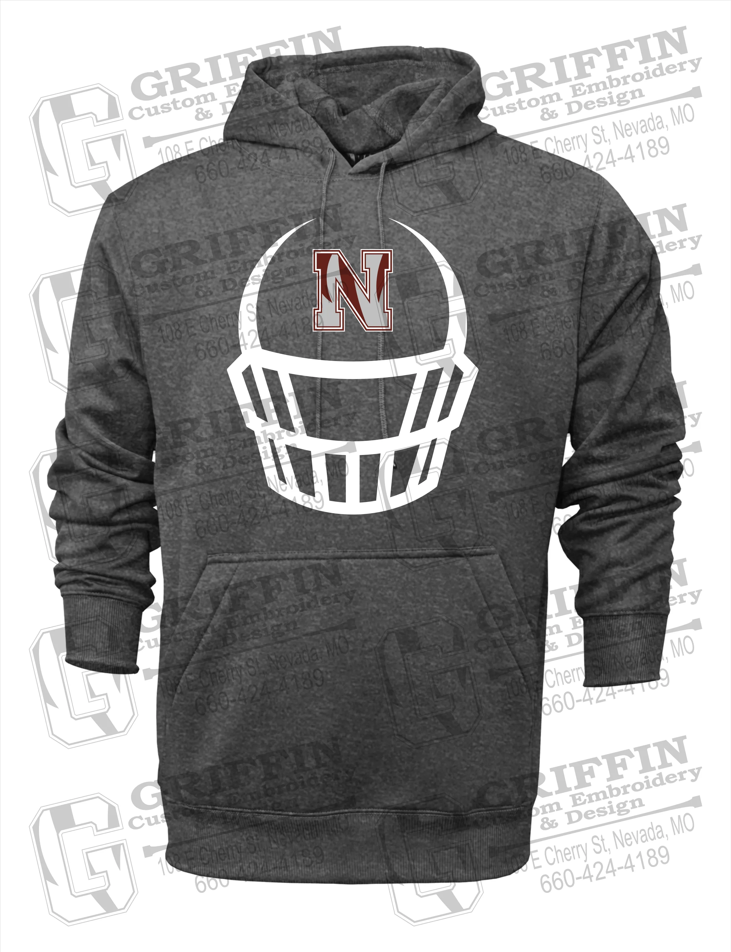Performance Fleece Hoodie - Football - Nevada Tigers 22-P