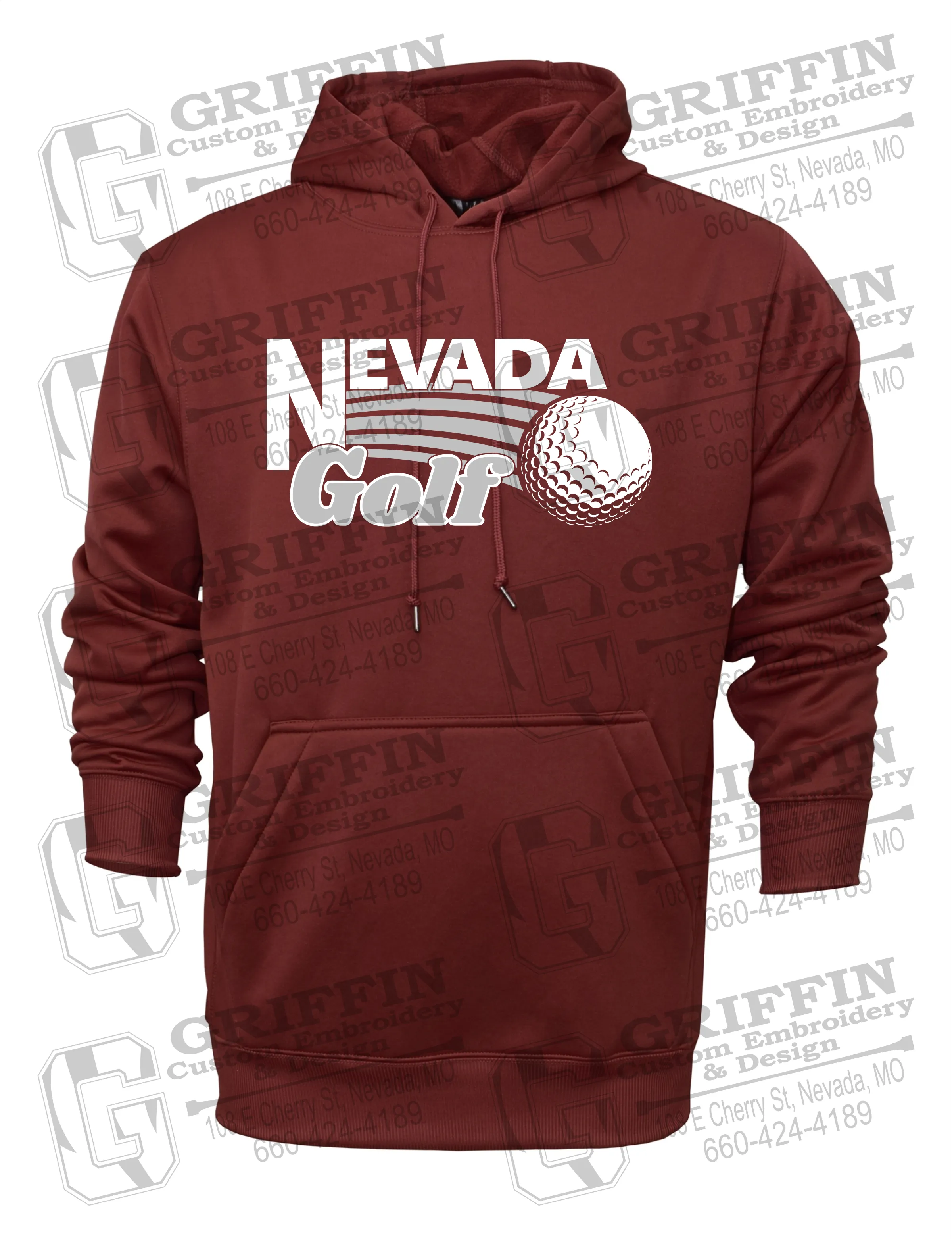 Performance Fleece Hoodie - Golf - Nevada Tigers 21-W