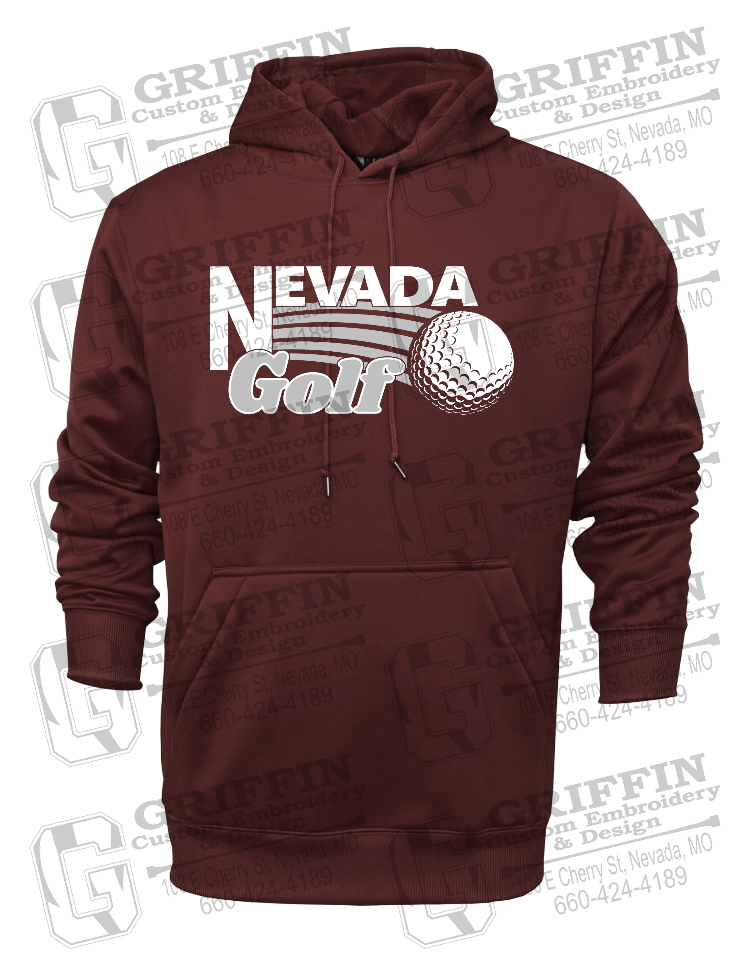 Performance Fleece Hoodie - Golf - Nevada Tigers 21-W
