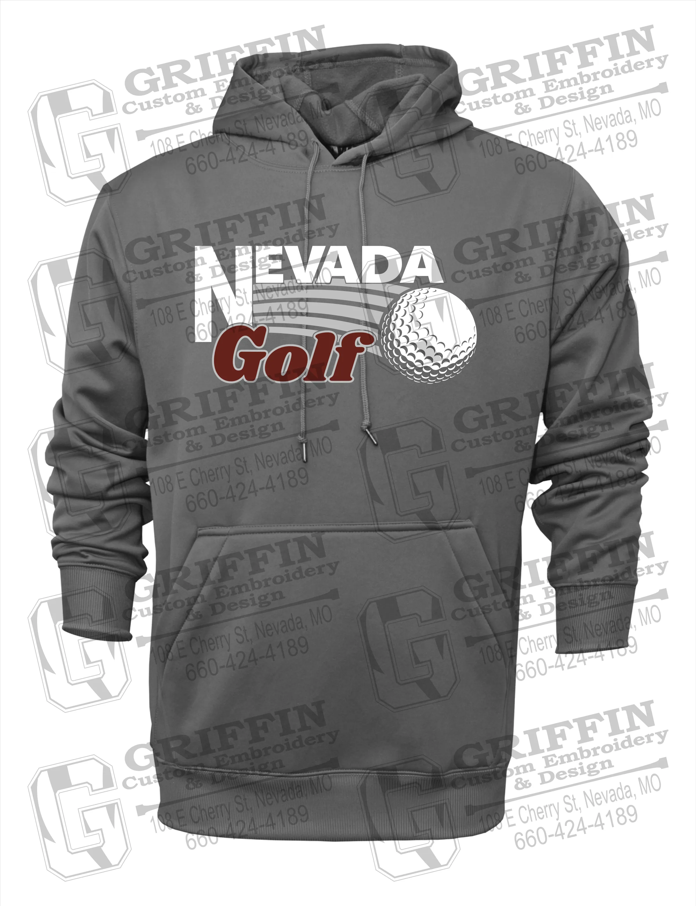 Performance Fleece Hoodie - Golf - Nevada Tigers 21-W