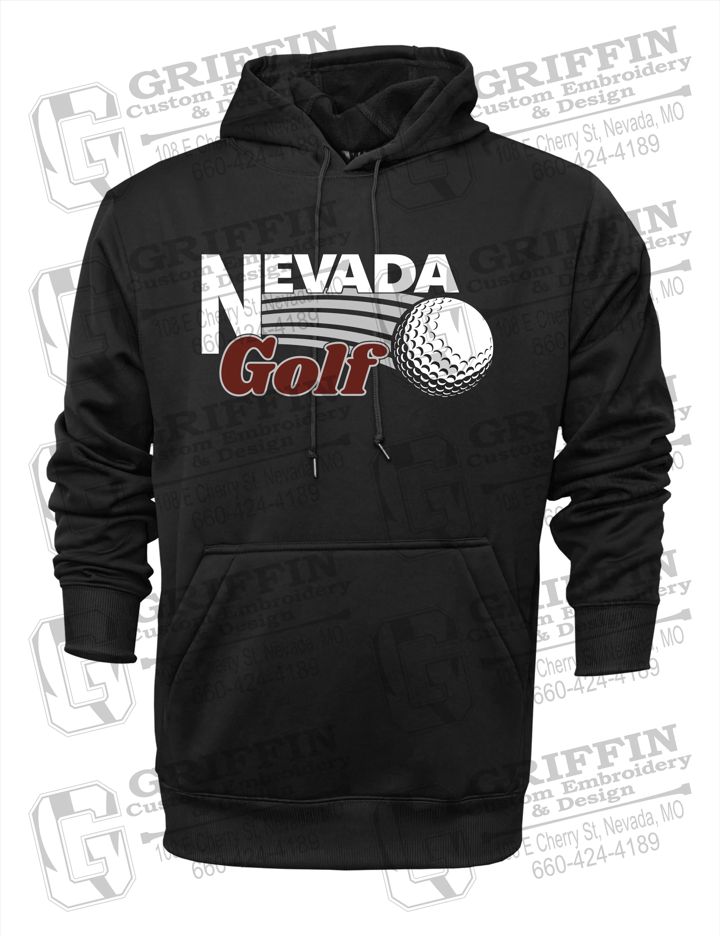 Performance Fleece Hoodie - Golf - Nevada Tigers 21-W