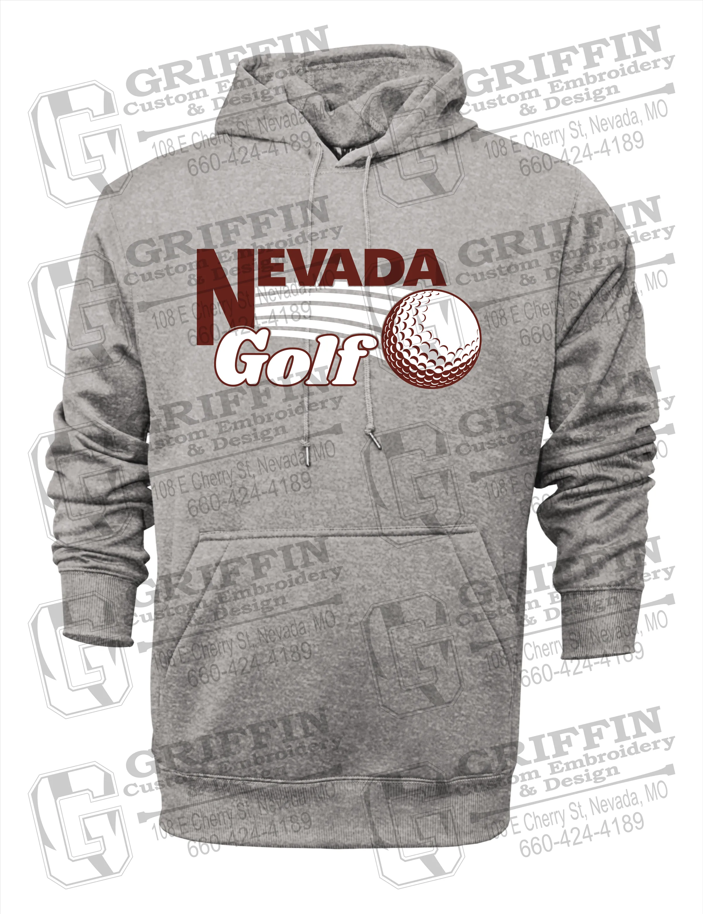 Performance Fleece Hoodie - Golf - Nevada Tigers 21-W