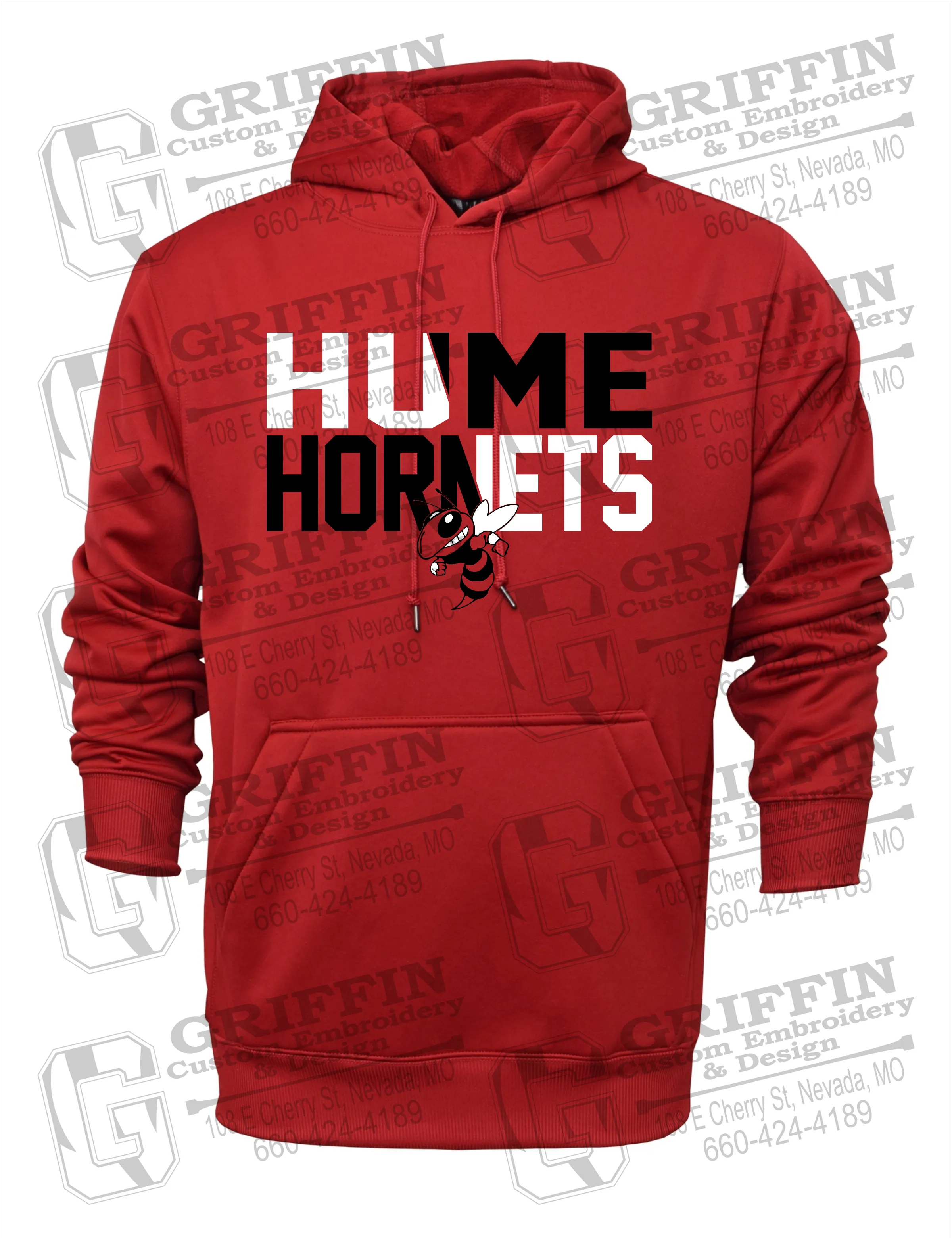 Performance Fleece Hoodie - Hume Hornets 23-C