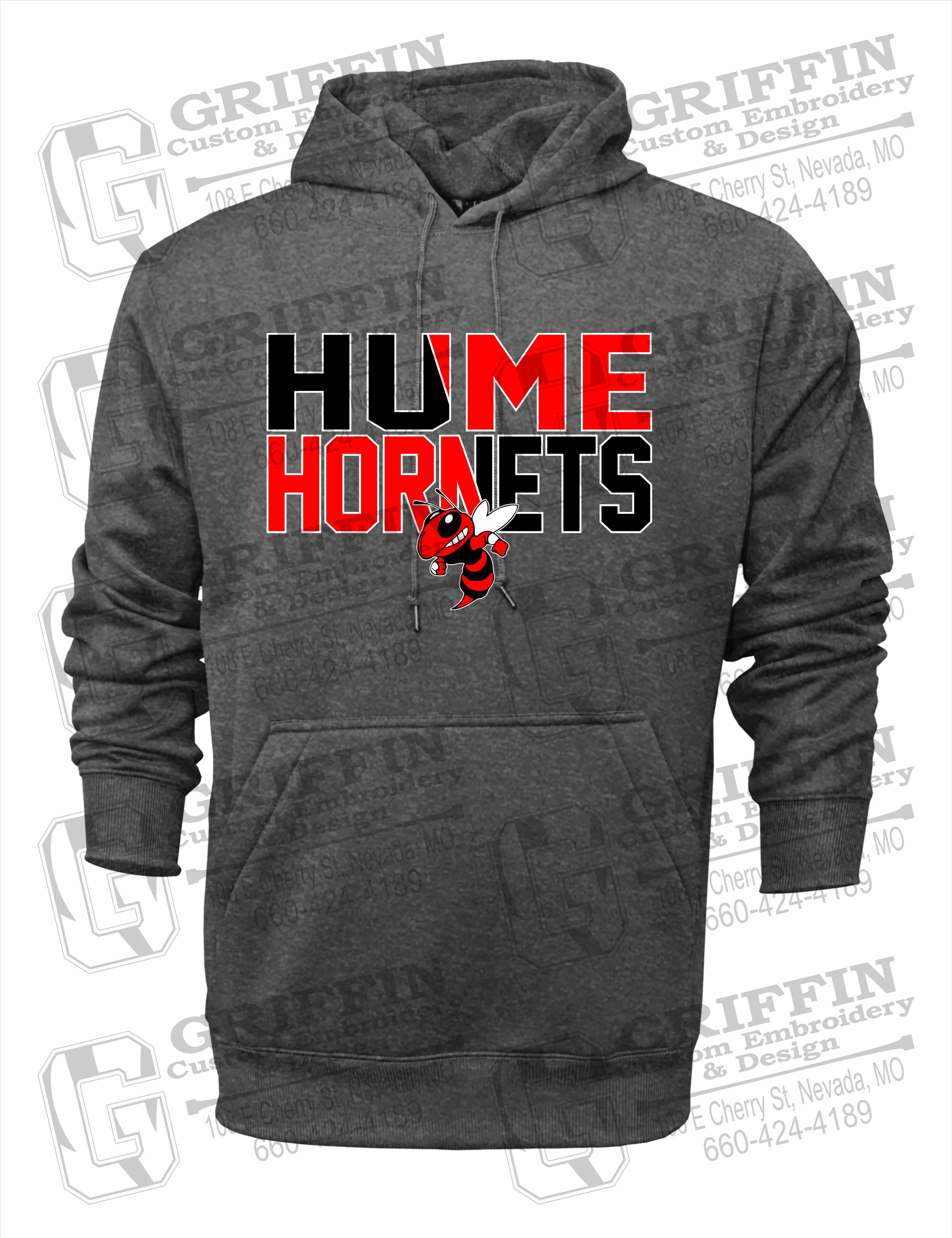Performance Fleece Hoodie - Hume Hornets 23-C