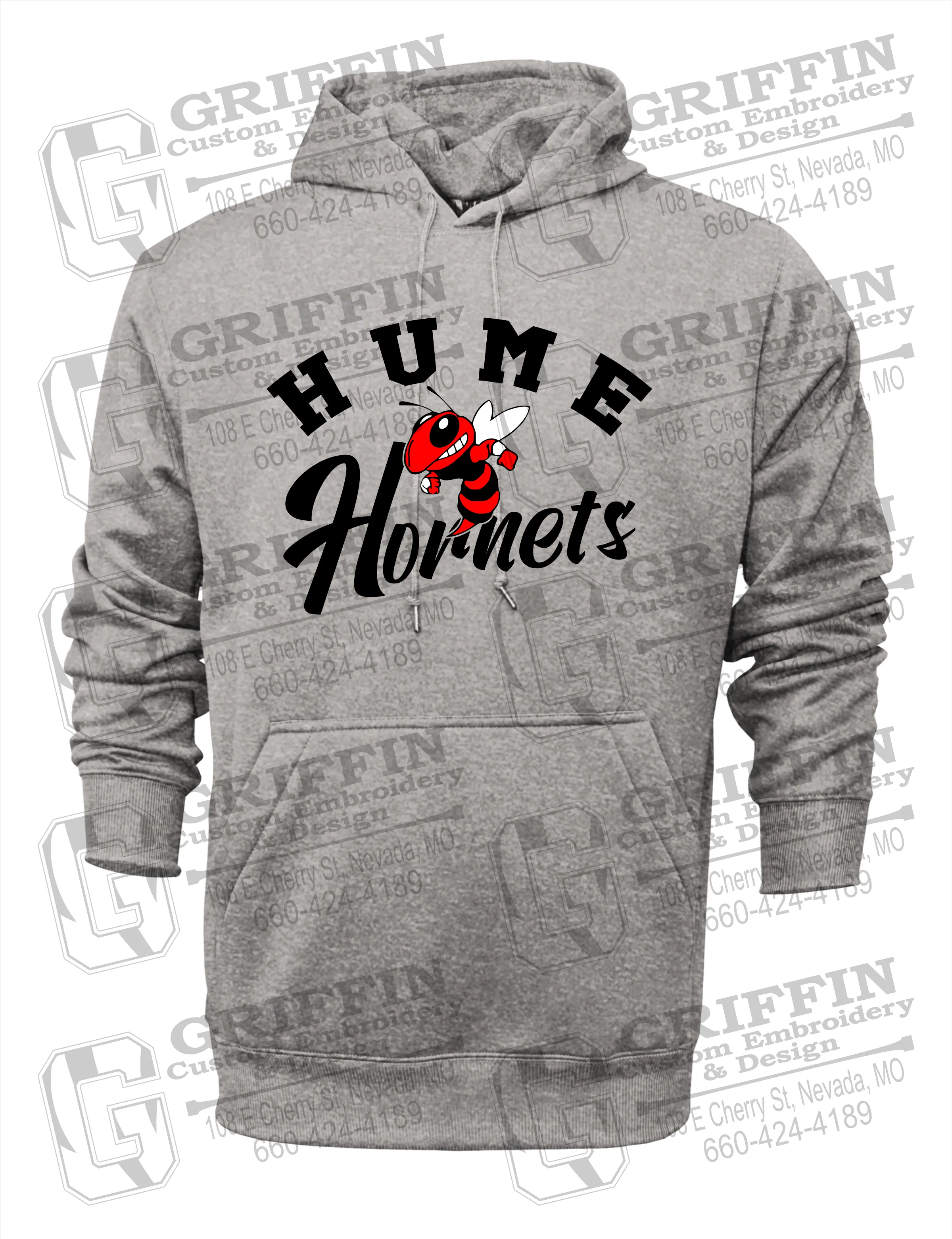Performance Fleece Hoodie - Hume Hornets 23-E
