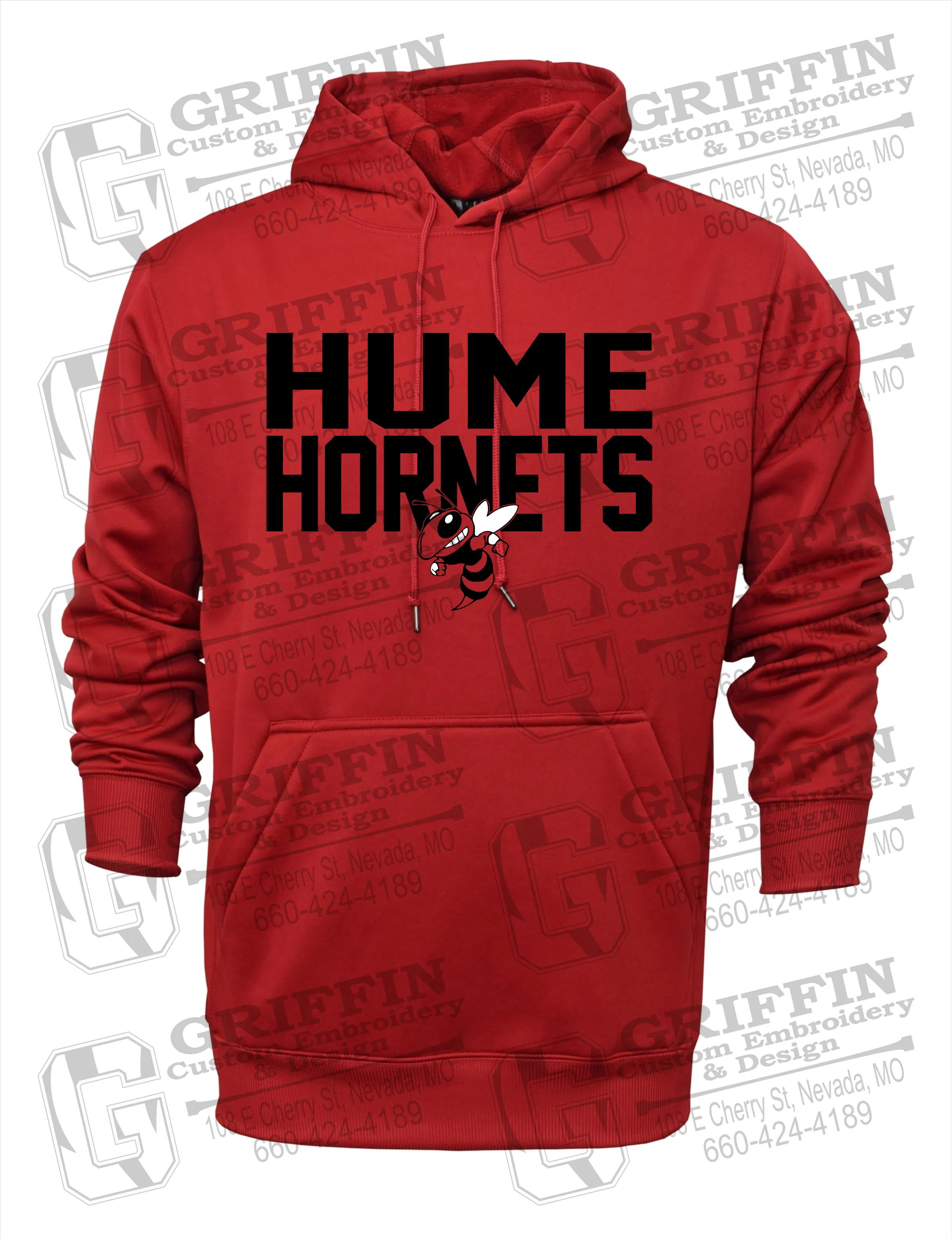 Performance Fleece Hoodie - Hume Hornets 23-F
