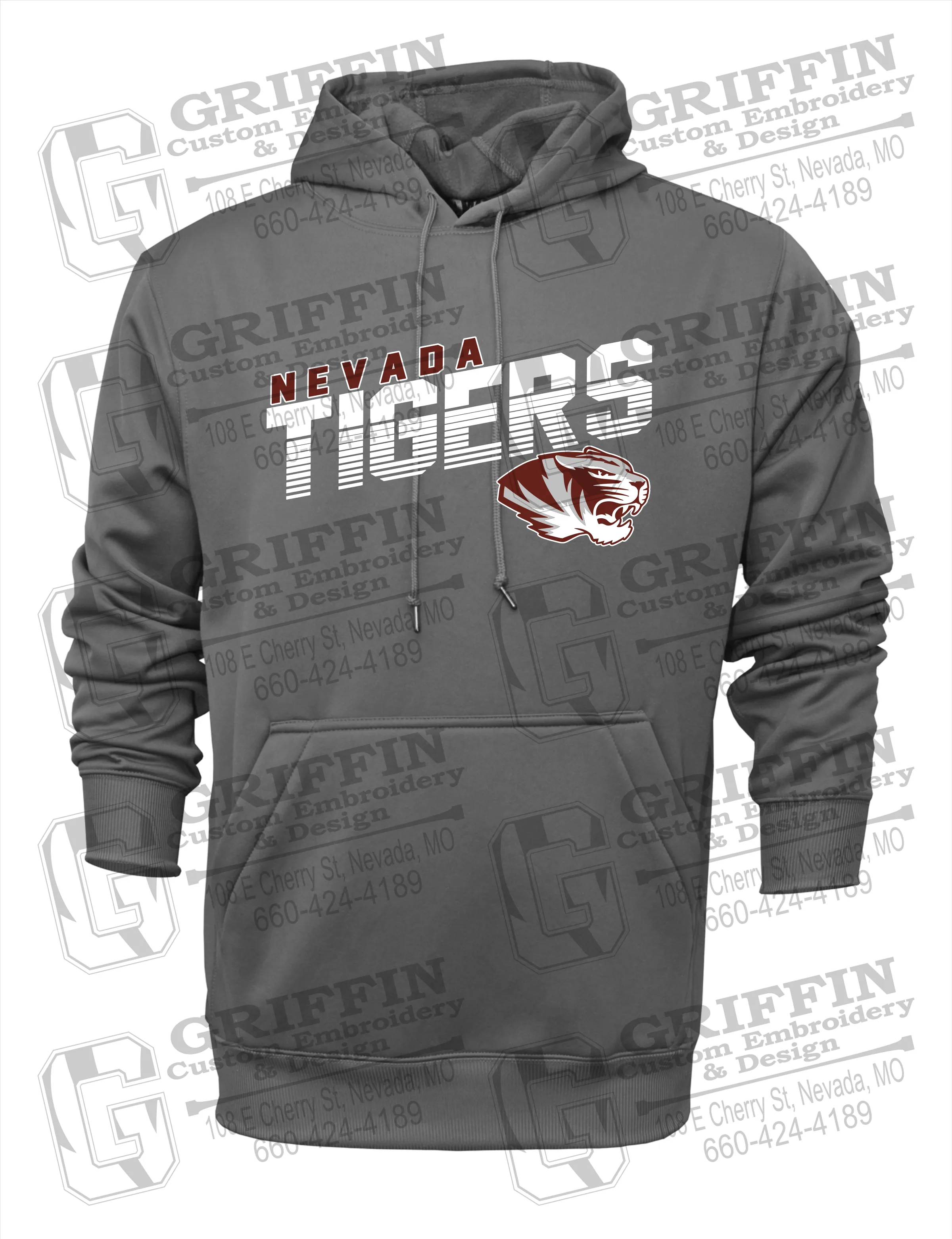 Performance Fleece Hoodie - Nevada Tigers 19-A