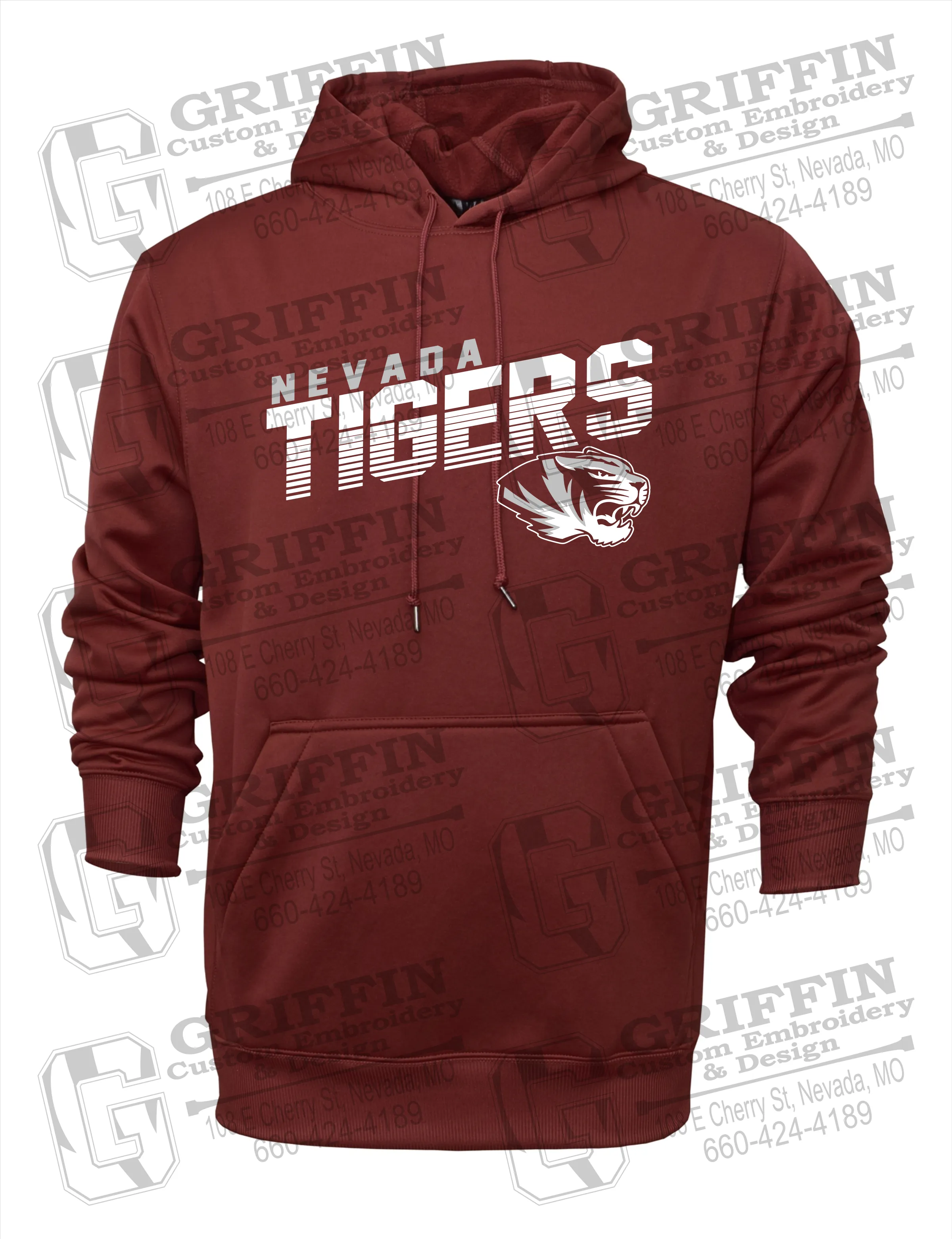 Performance Fleece Hoodie - Nevada Tigers 19-A