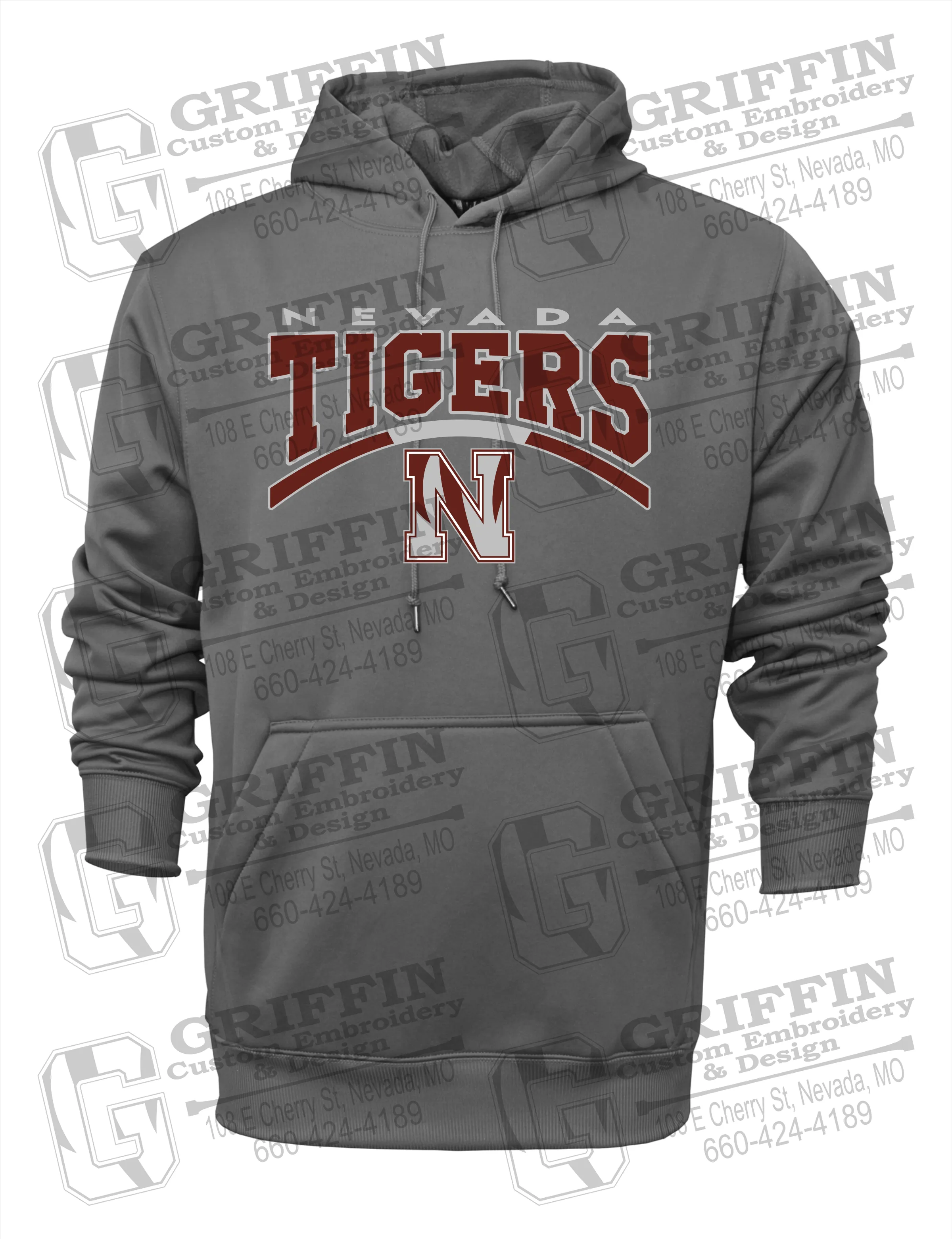 Performance Fleece Hoodie - Nevada Tigers 20-Q