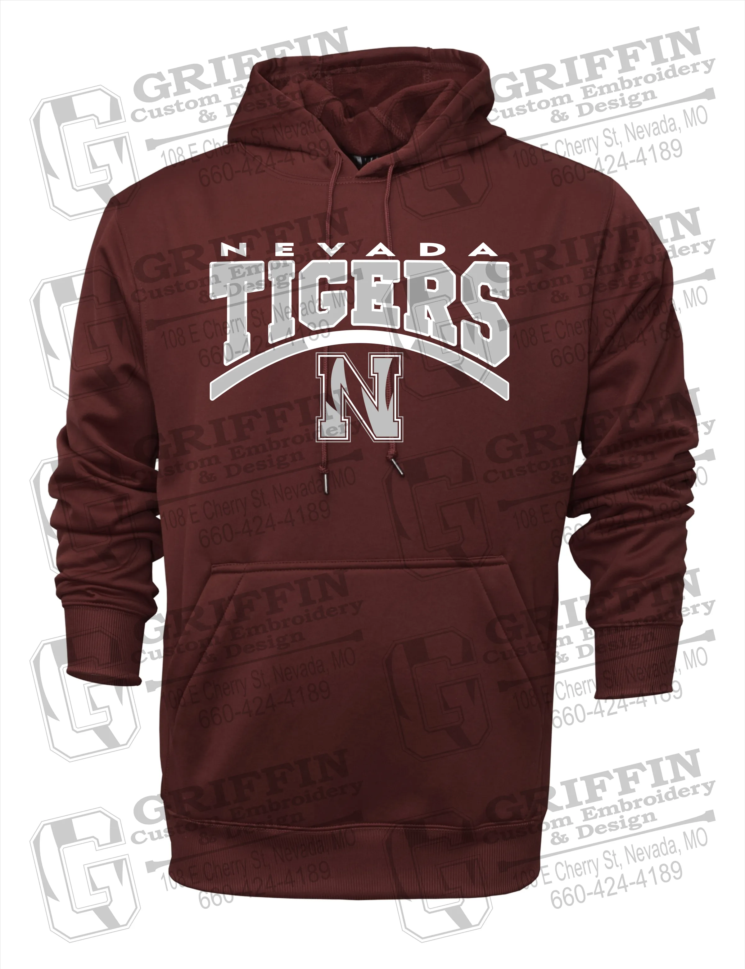 Performance Fleece Hoodie - Nevada Tigers 20-Q