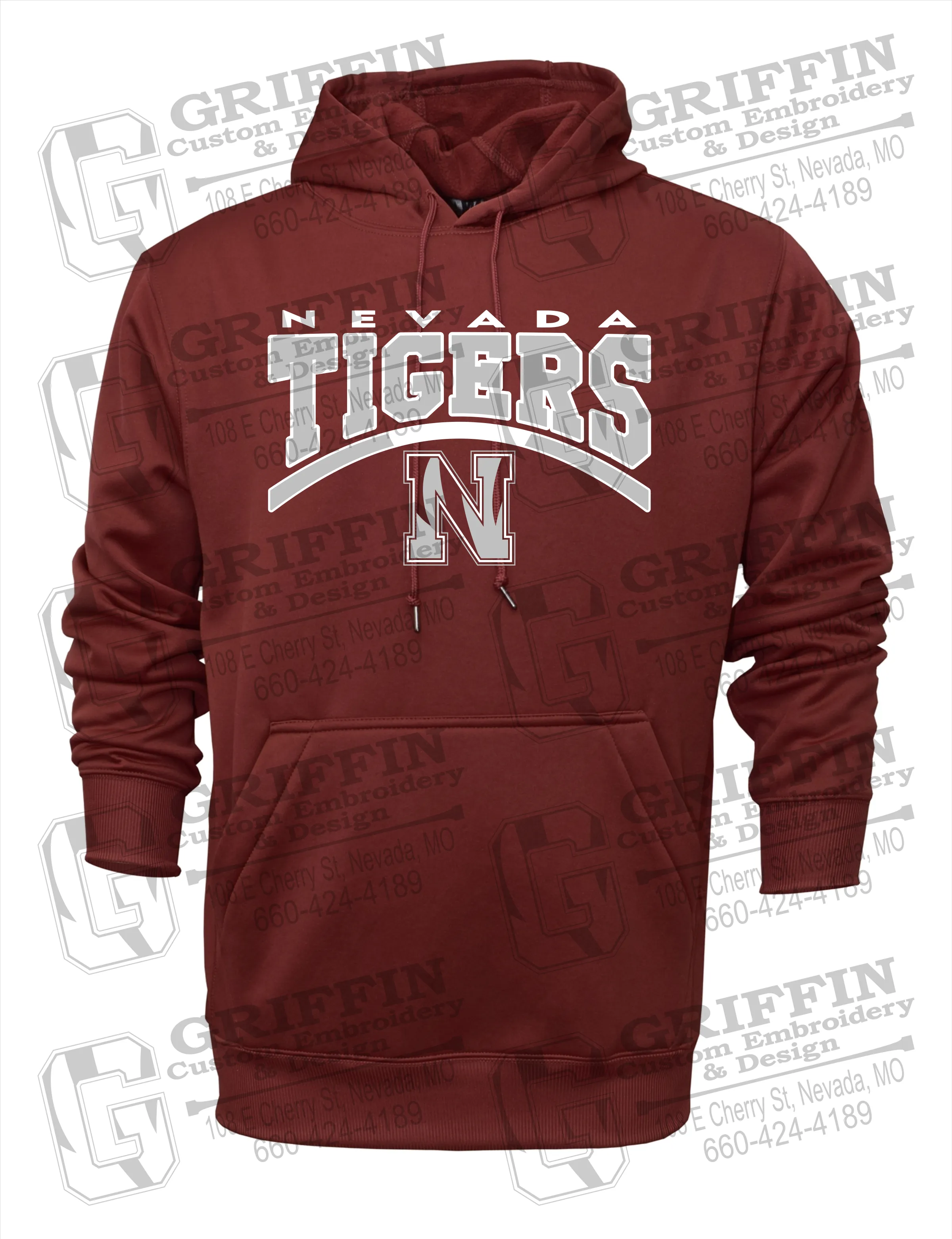 Performance Fleece Hoodie - Nevada Tigers 20-Q