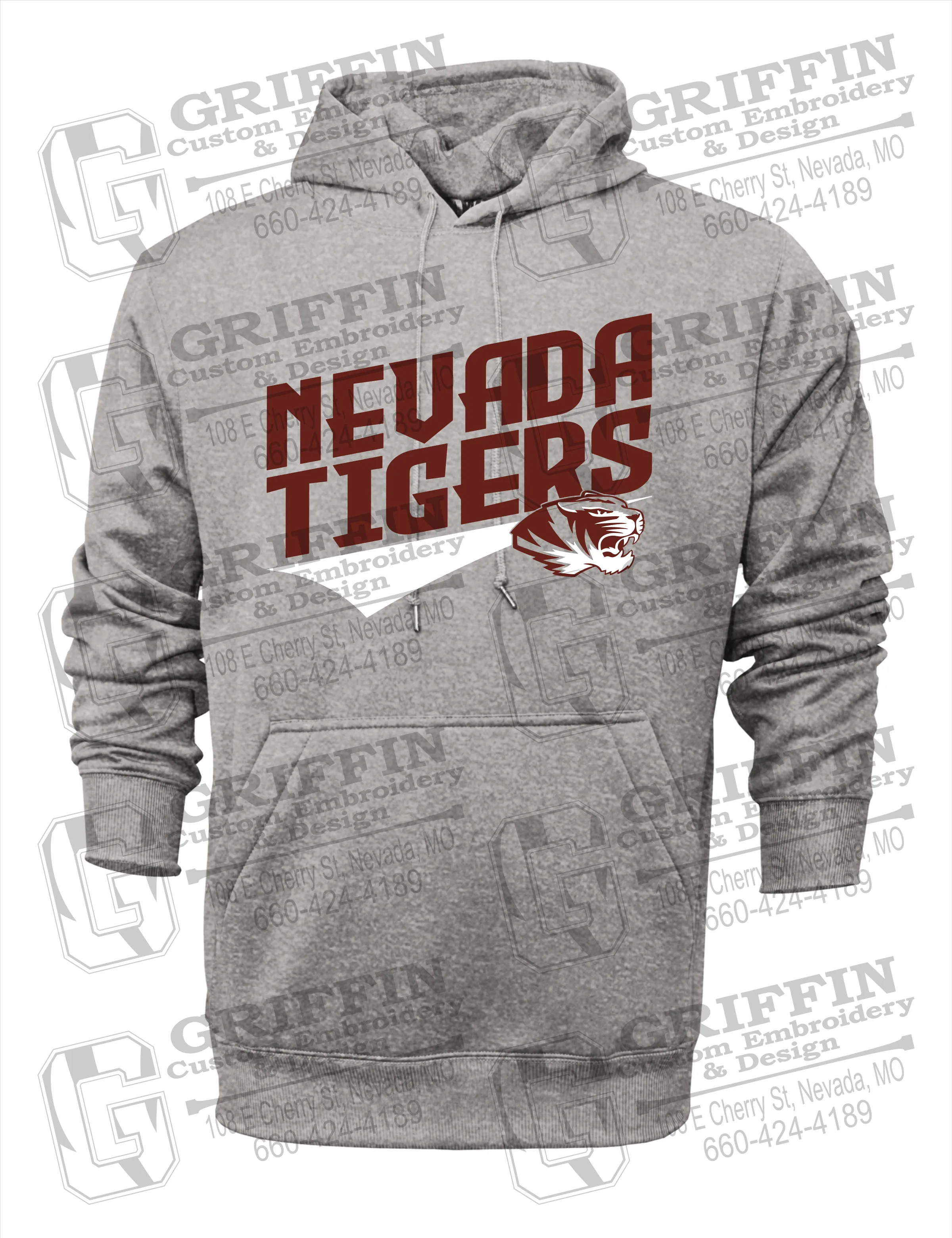 Performance Fleece Hoodie - Nevada Tigers 21-E