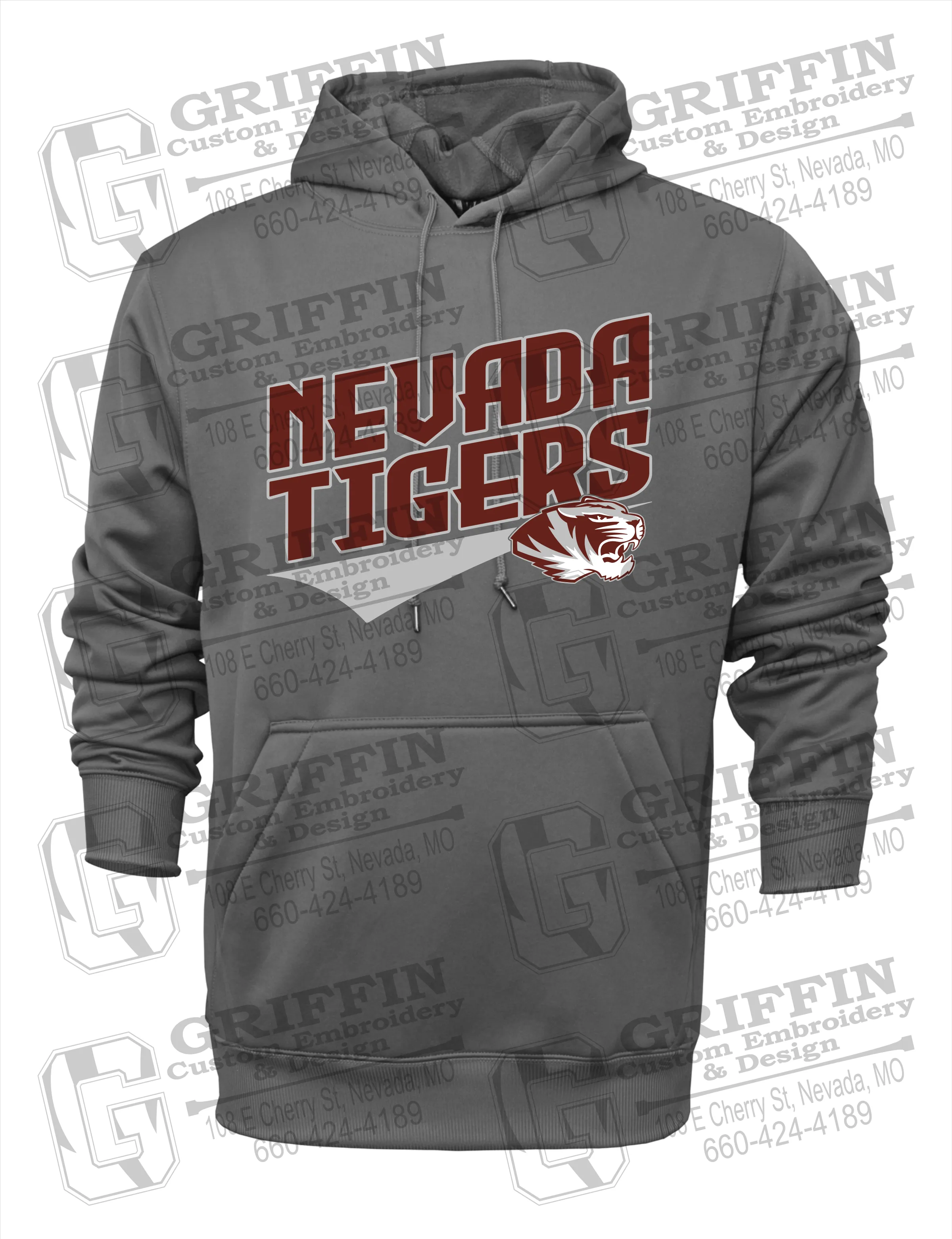 Performance Fleece Hoodie - Nevada Tigers 21-E