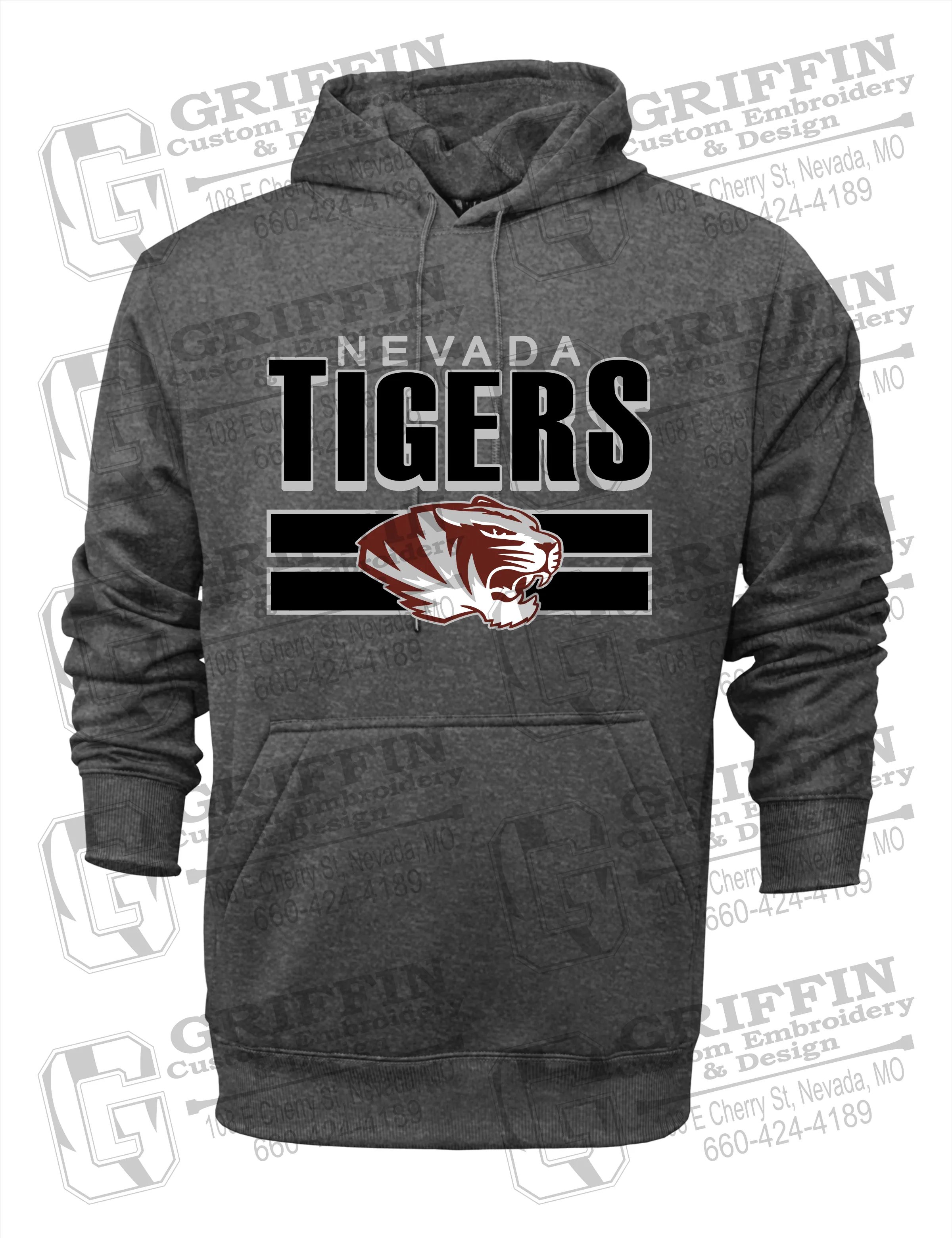 Performance Fleece Hoodie - Nevada Tigers 22-B