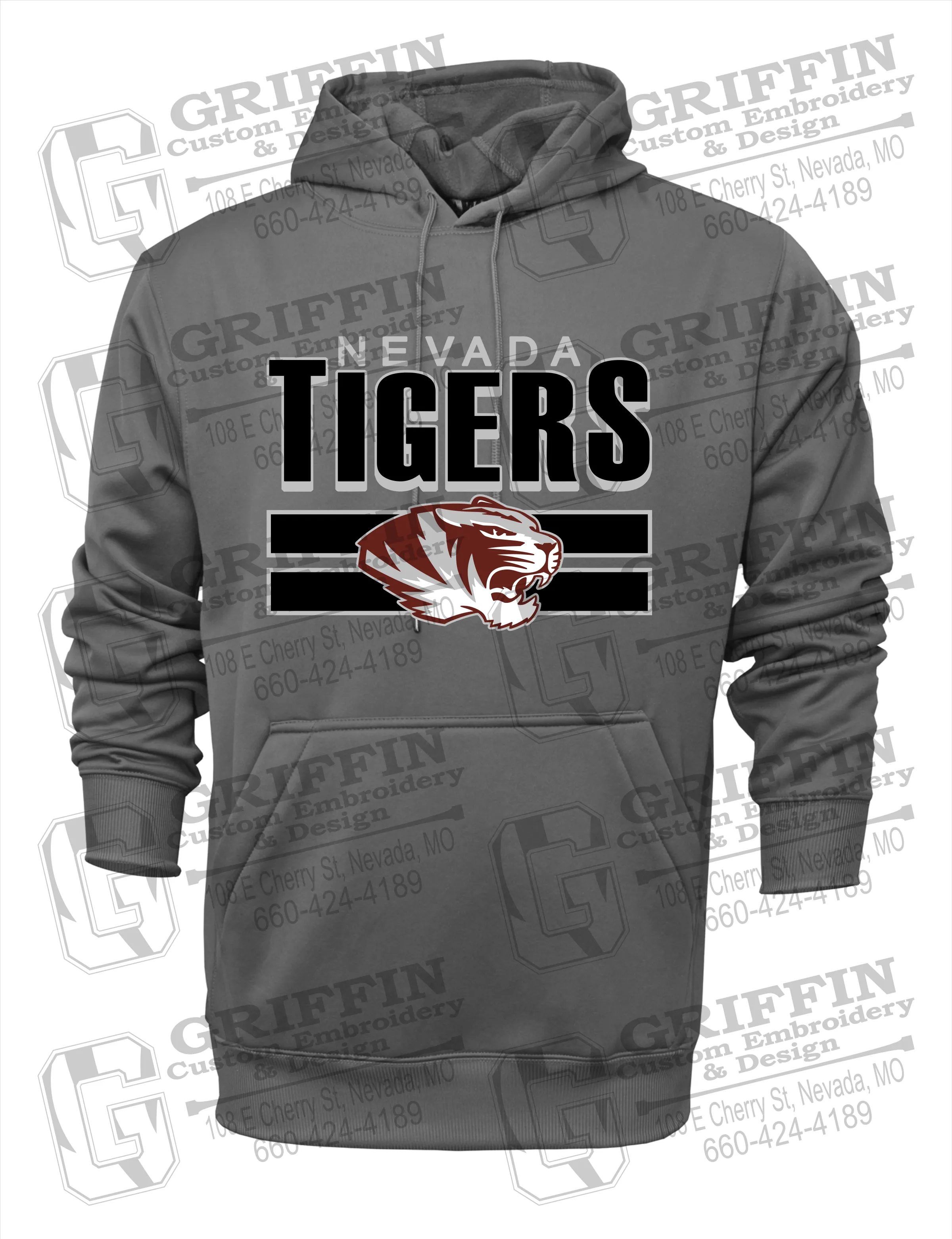 Performance Fleece Hoodie - Nevada Tigers 22-B