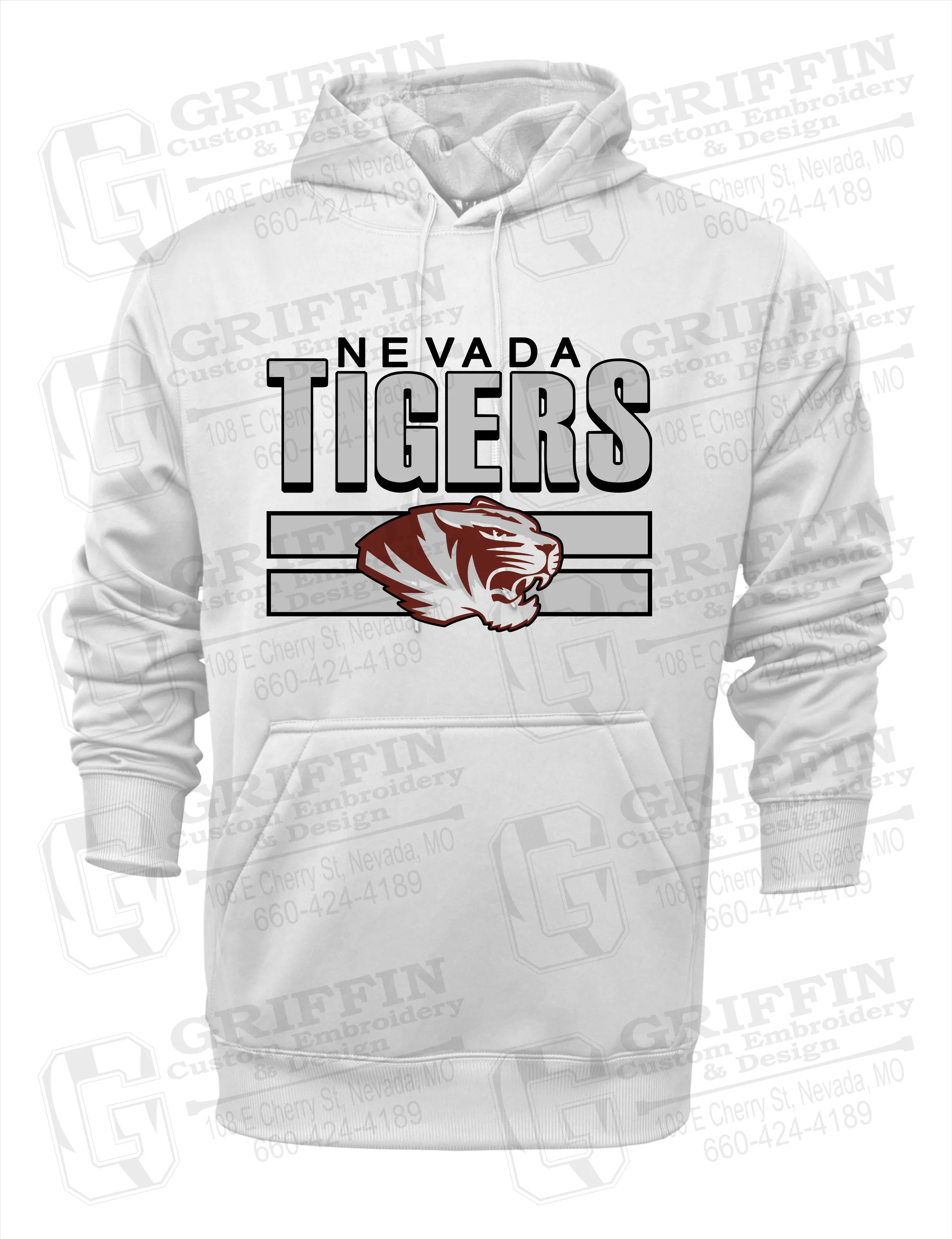 Performance Fleece Hoodie - Nevada Tigers 22-B