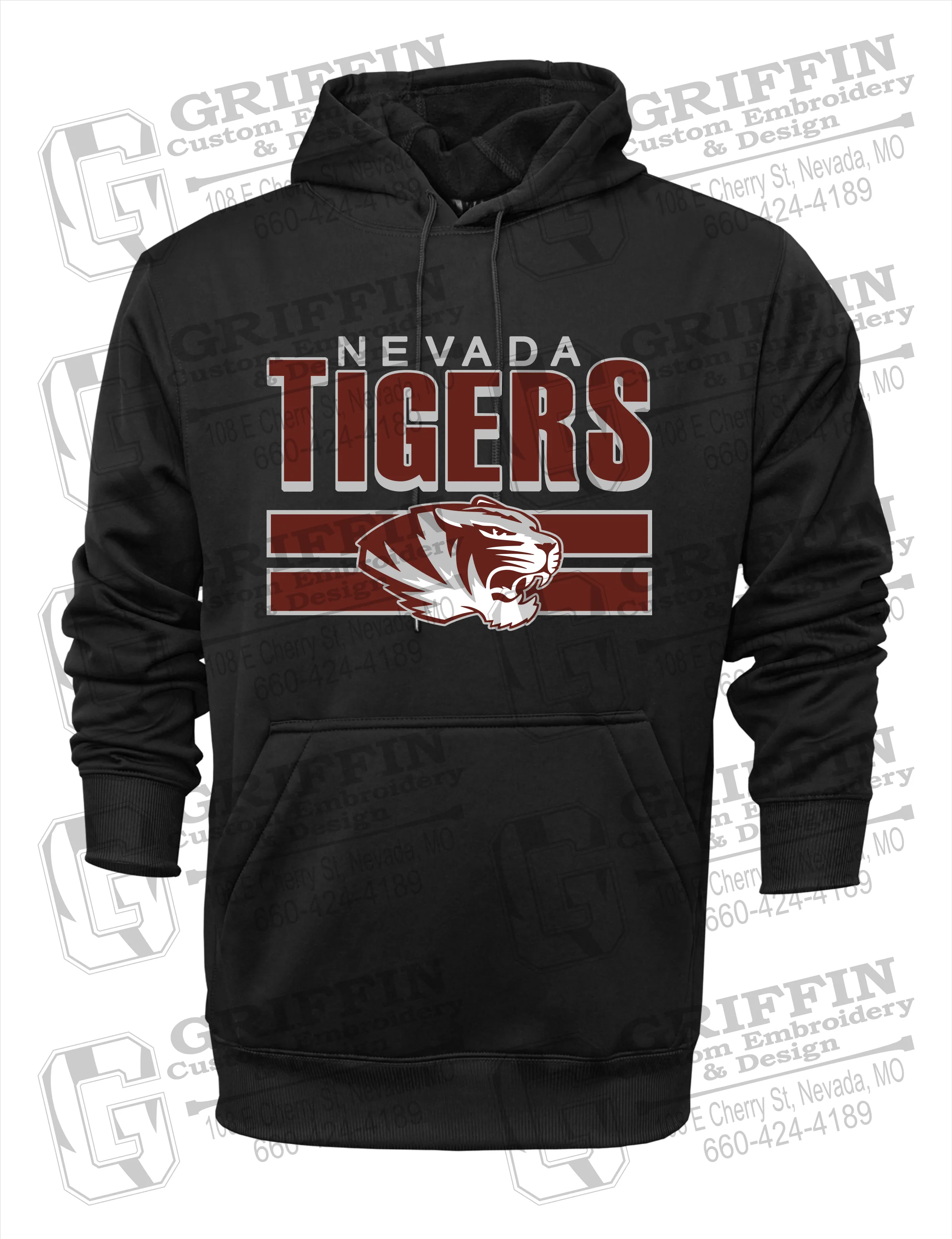 Performance Fleece Hoodie - Nevada Tigers 22-B