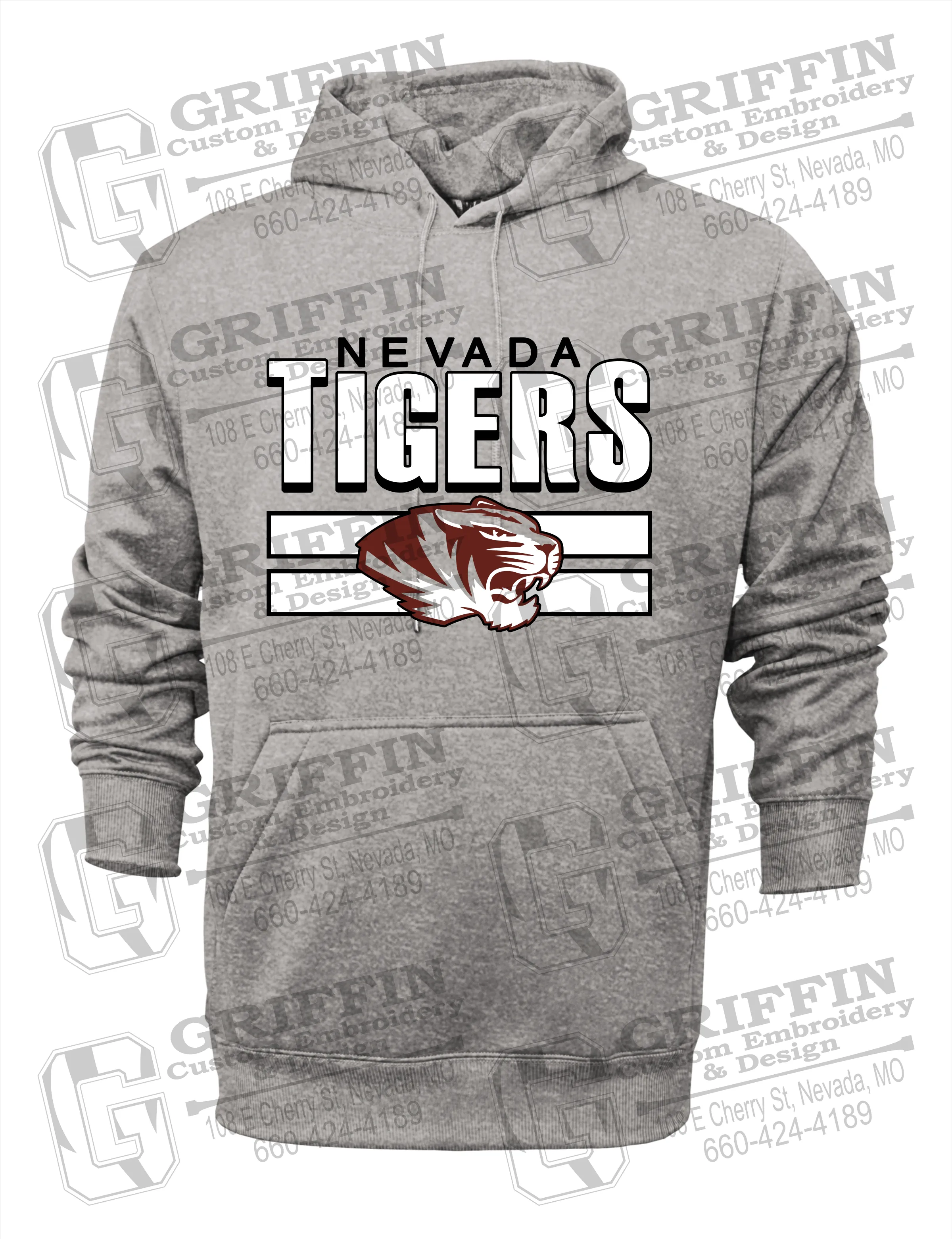 Performance Fleece Hoodie - Nevada Tigers 22-B
