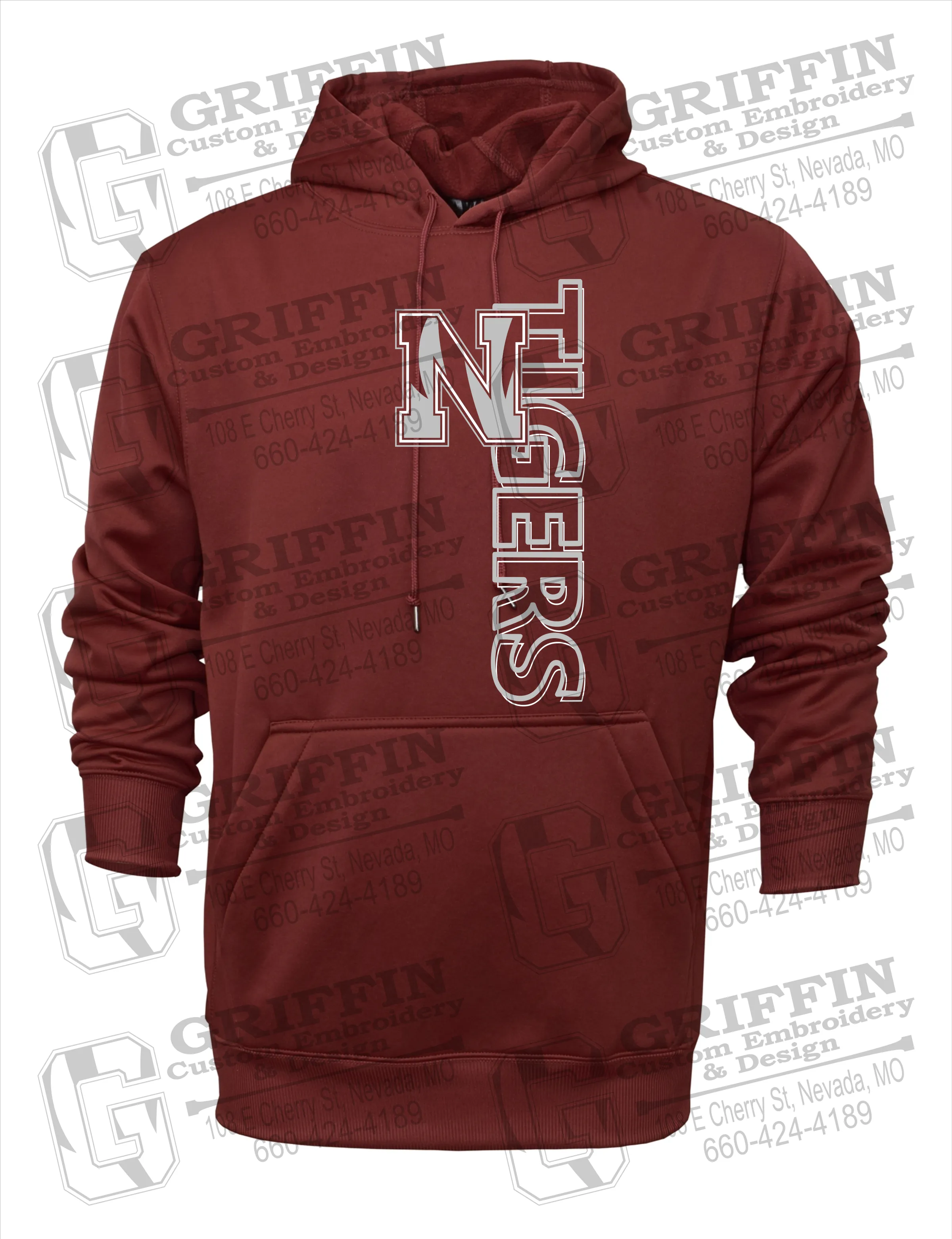 Performance Fleece Hoodie - Nevada Tigers 22-F