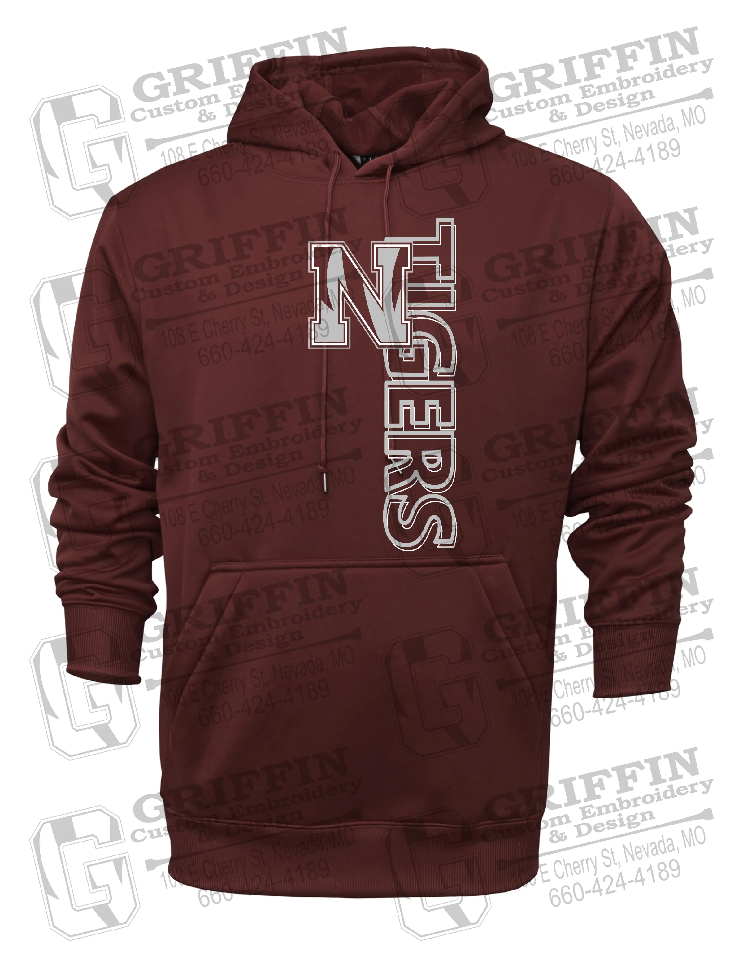 Performance Fleece Hoodie - Nevada Tigers 22-F