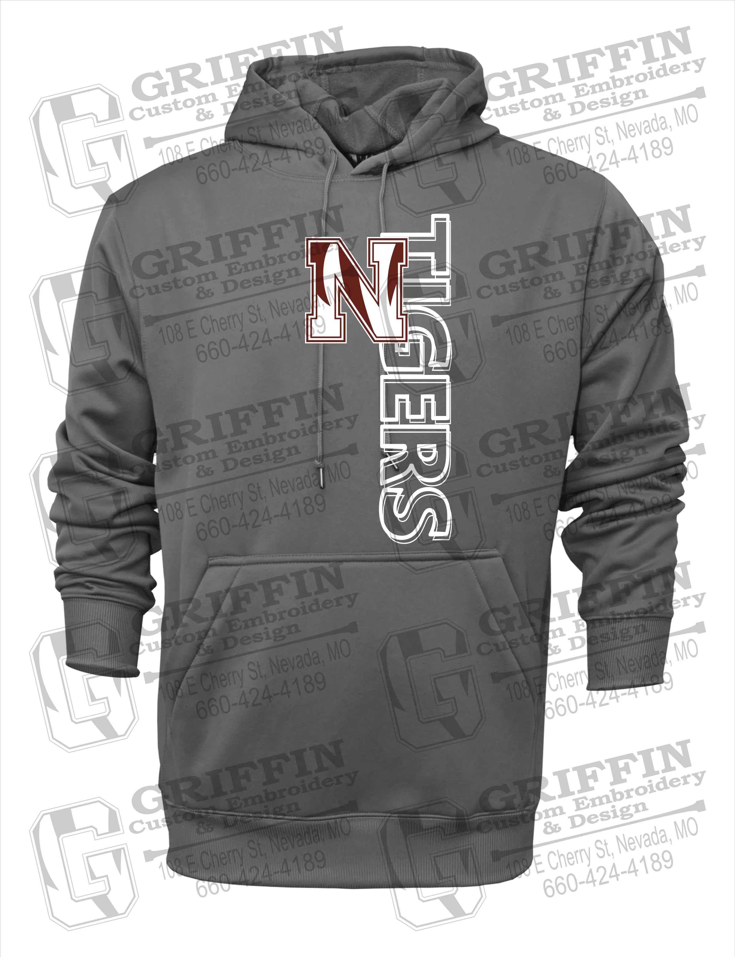 Performance Fleece Hoodie - Nevada Tigers 22-F