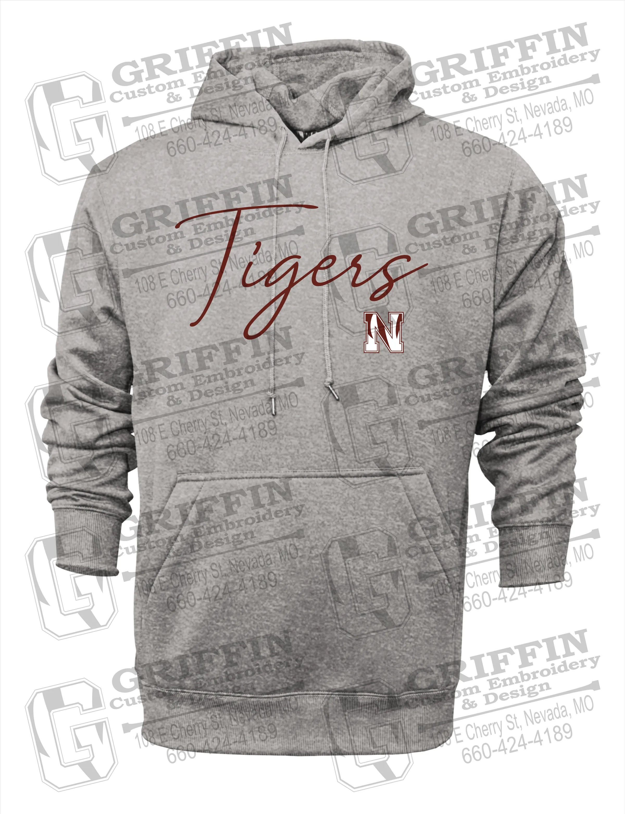 Performance Fleece Hoodie - Nevada Tigers 23-A
