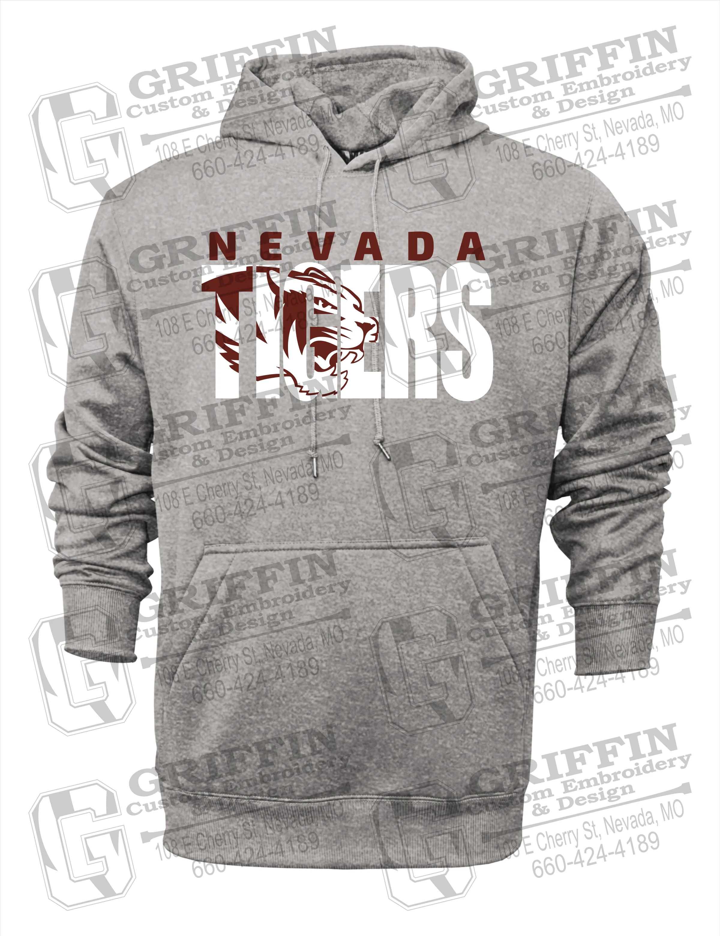 Performance Fleece Hoodie - Nevada Tigers 23-F