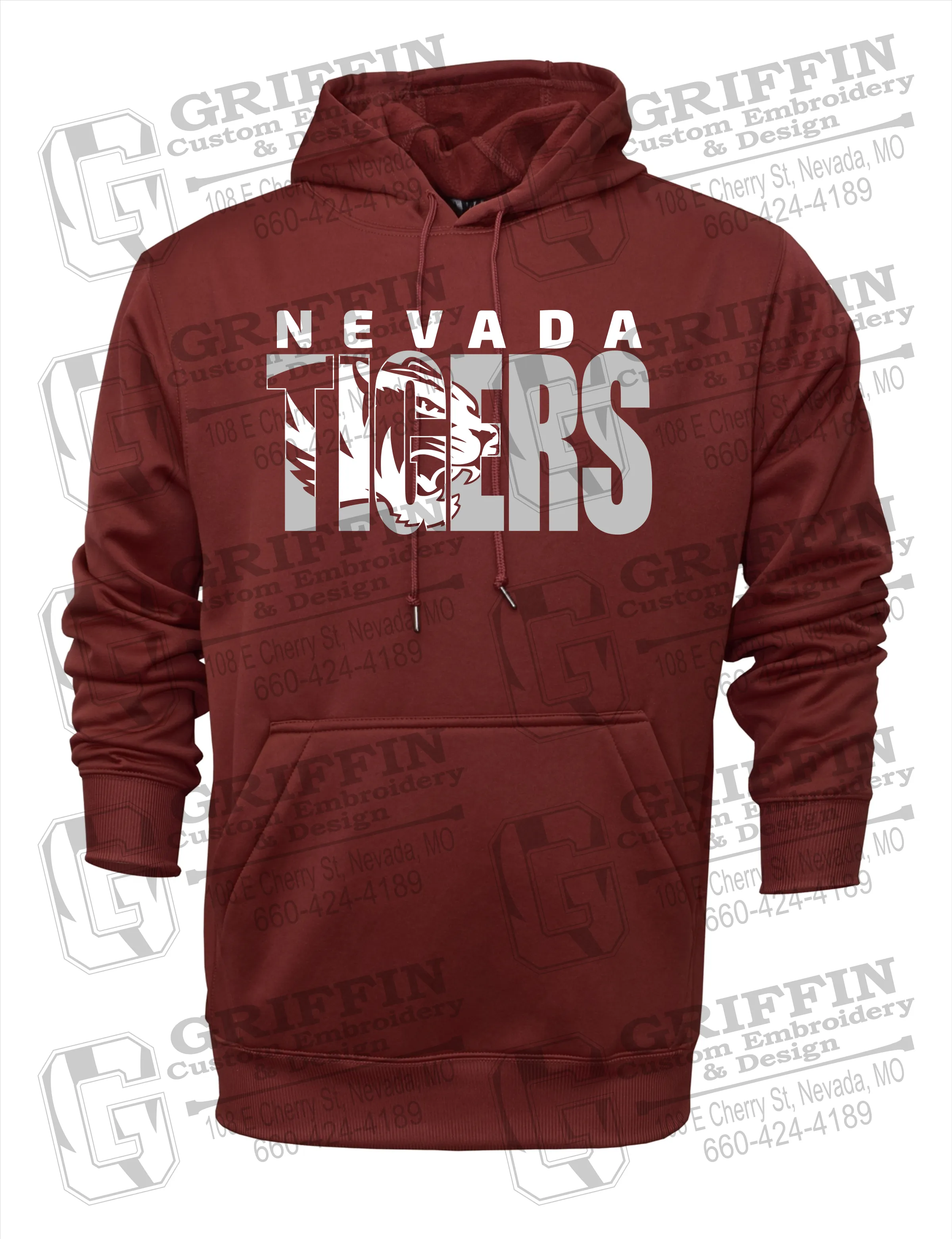 Performance Fleece Hoodie - Nevada Tigers 23-F