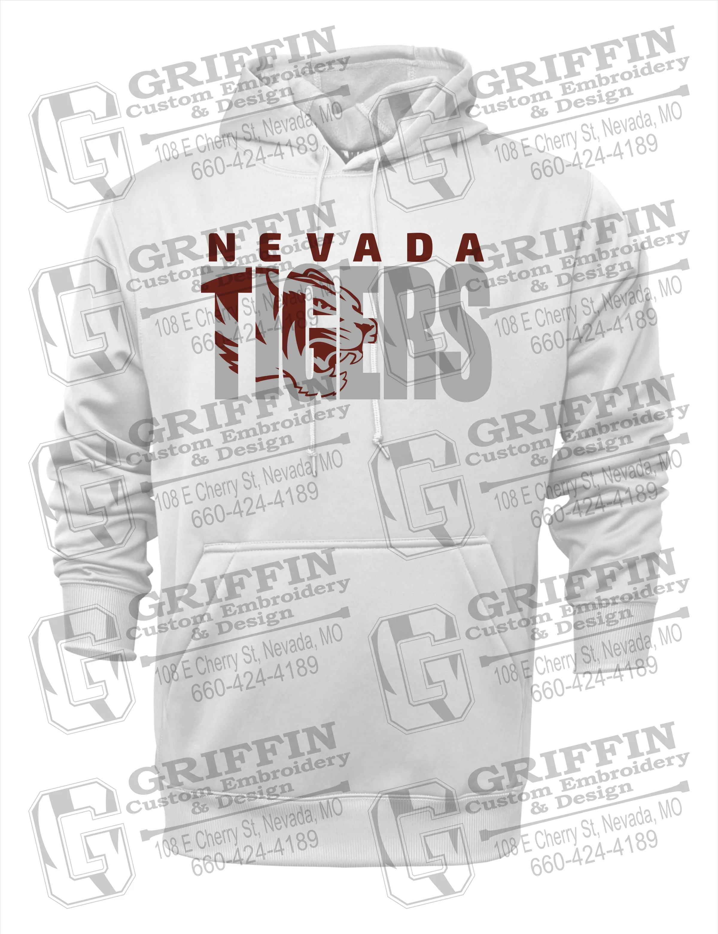Performance Fleece Hoodie - Nevada Tigers 23-F