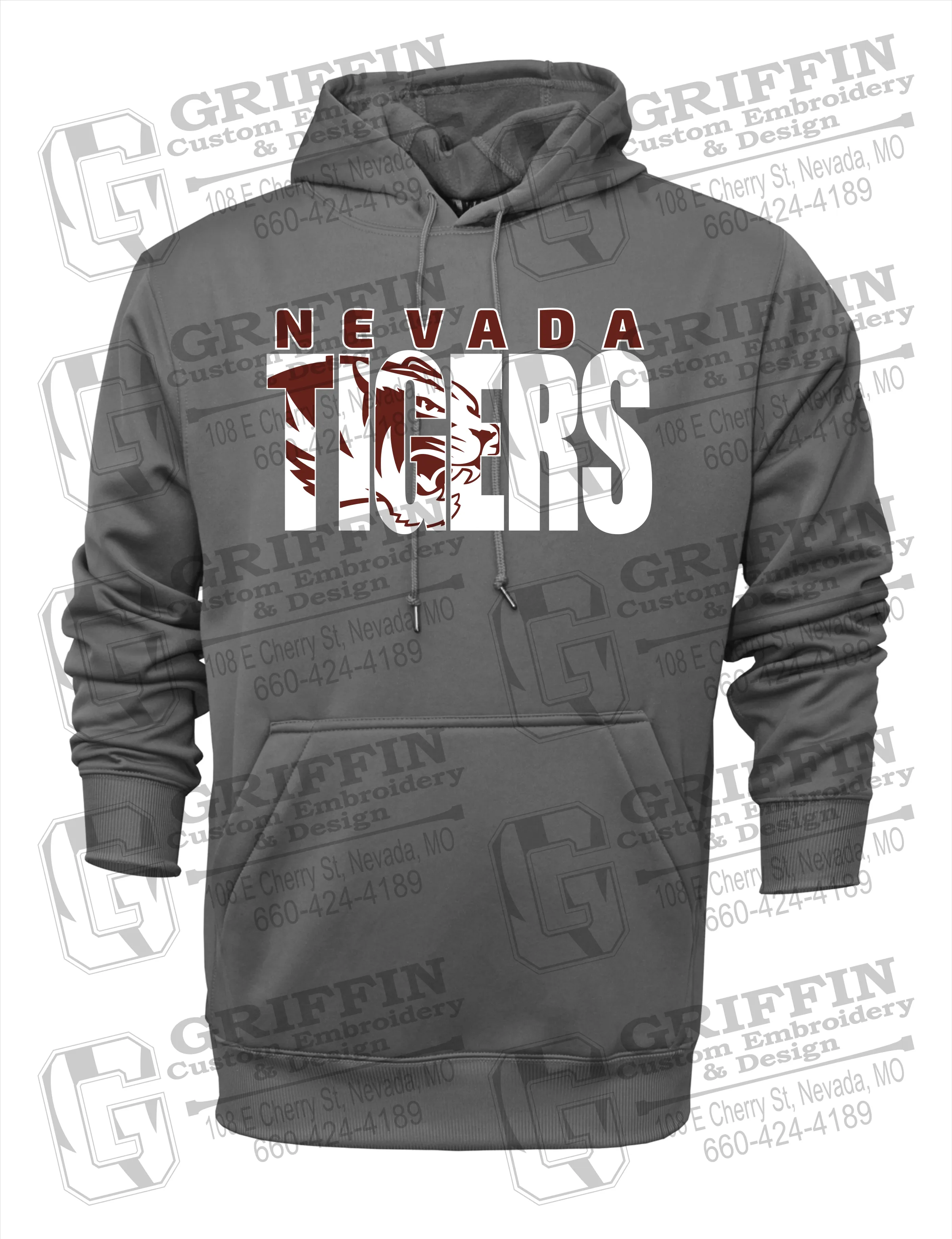 Performance Fleece Hoodie - Nevada Tigers 23-F