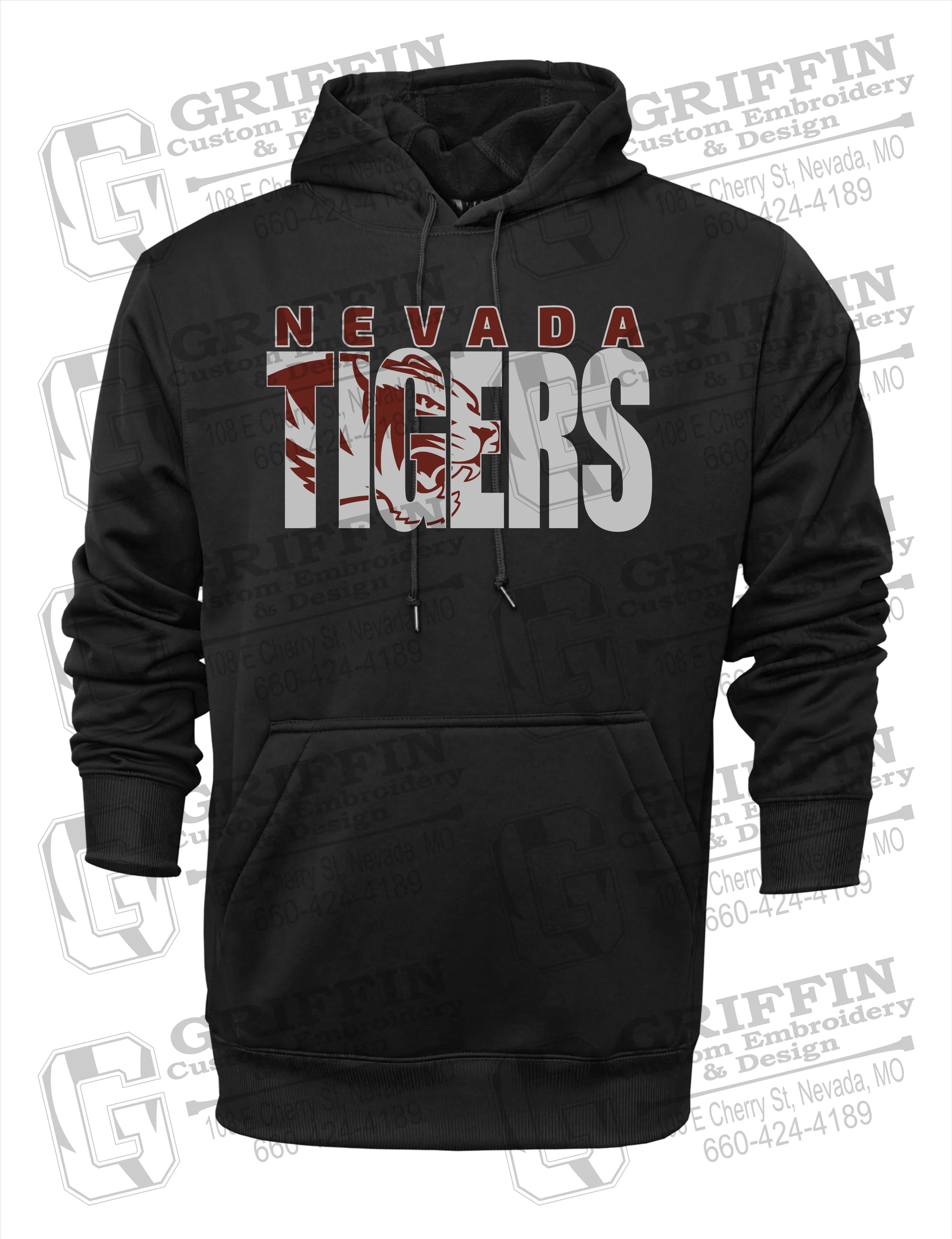 Performance Fleece Hoodie - Nevada Tigers 23-F