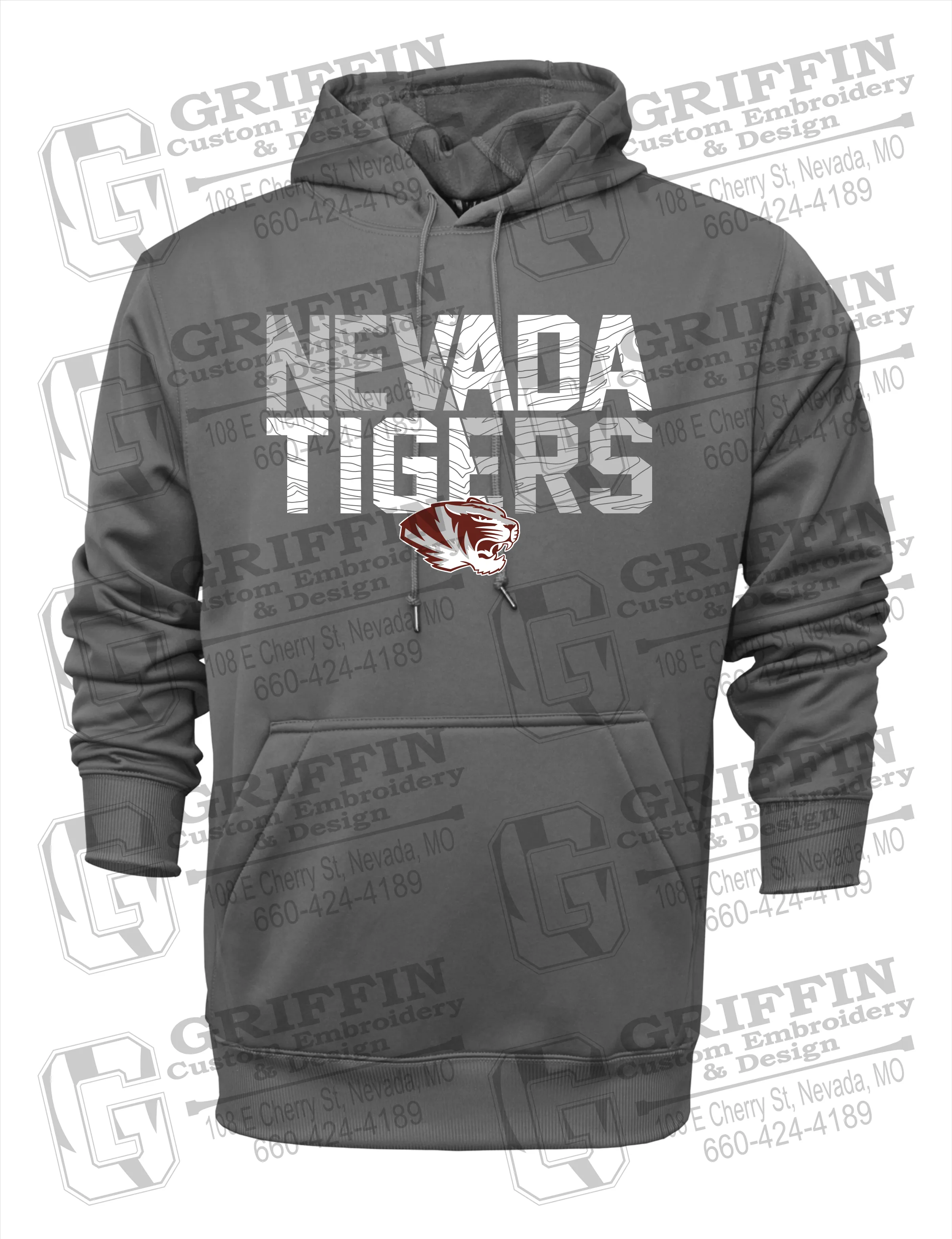 Performance Fleece Hoodie - Nevada Tigers 23-L