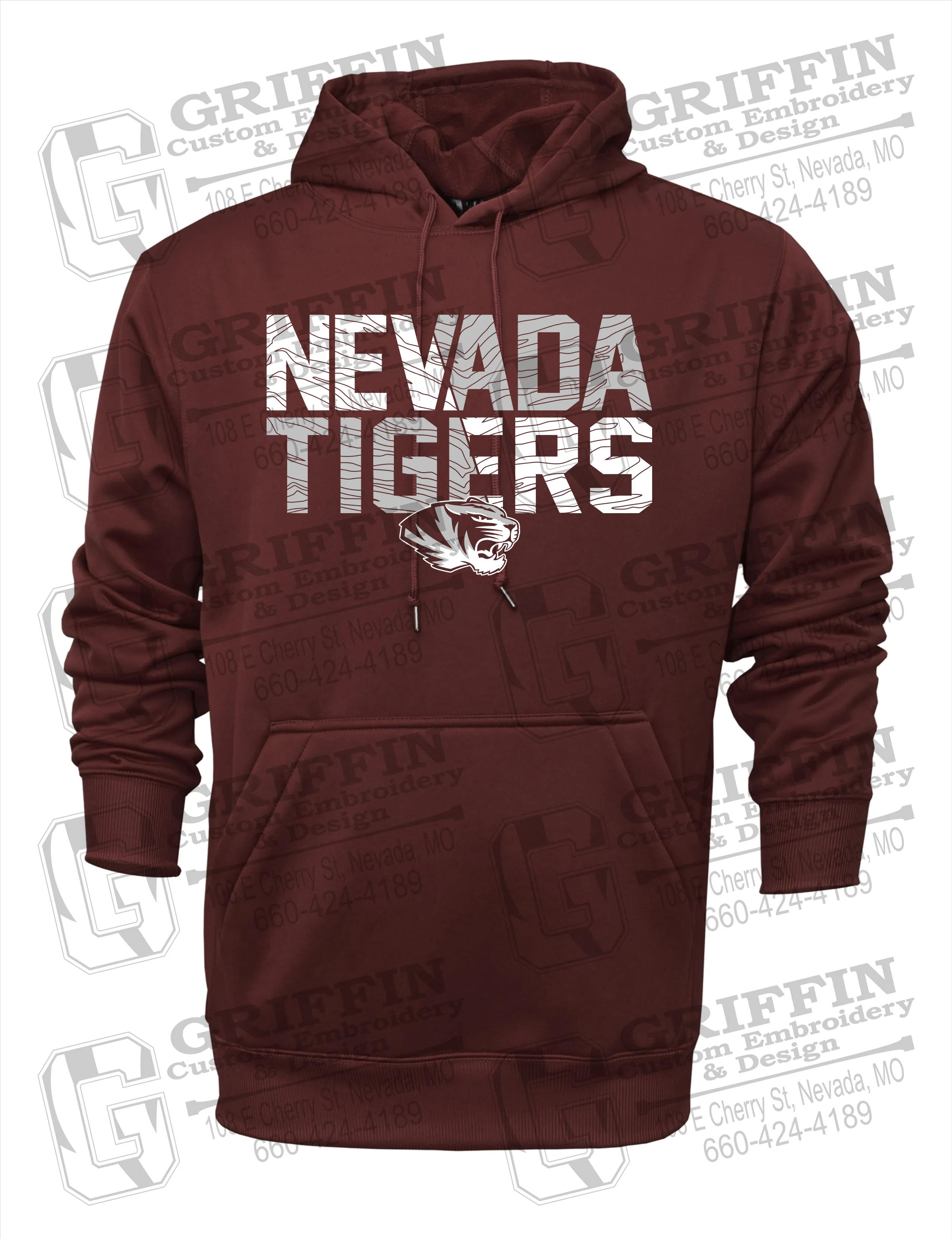 Performance Fleece Hoodie - Nevada Tigers 23-L