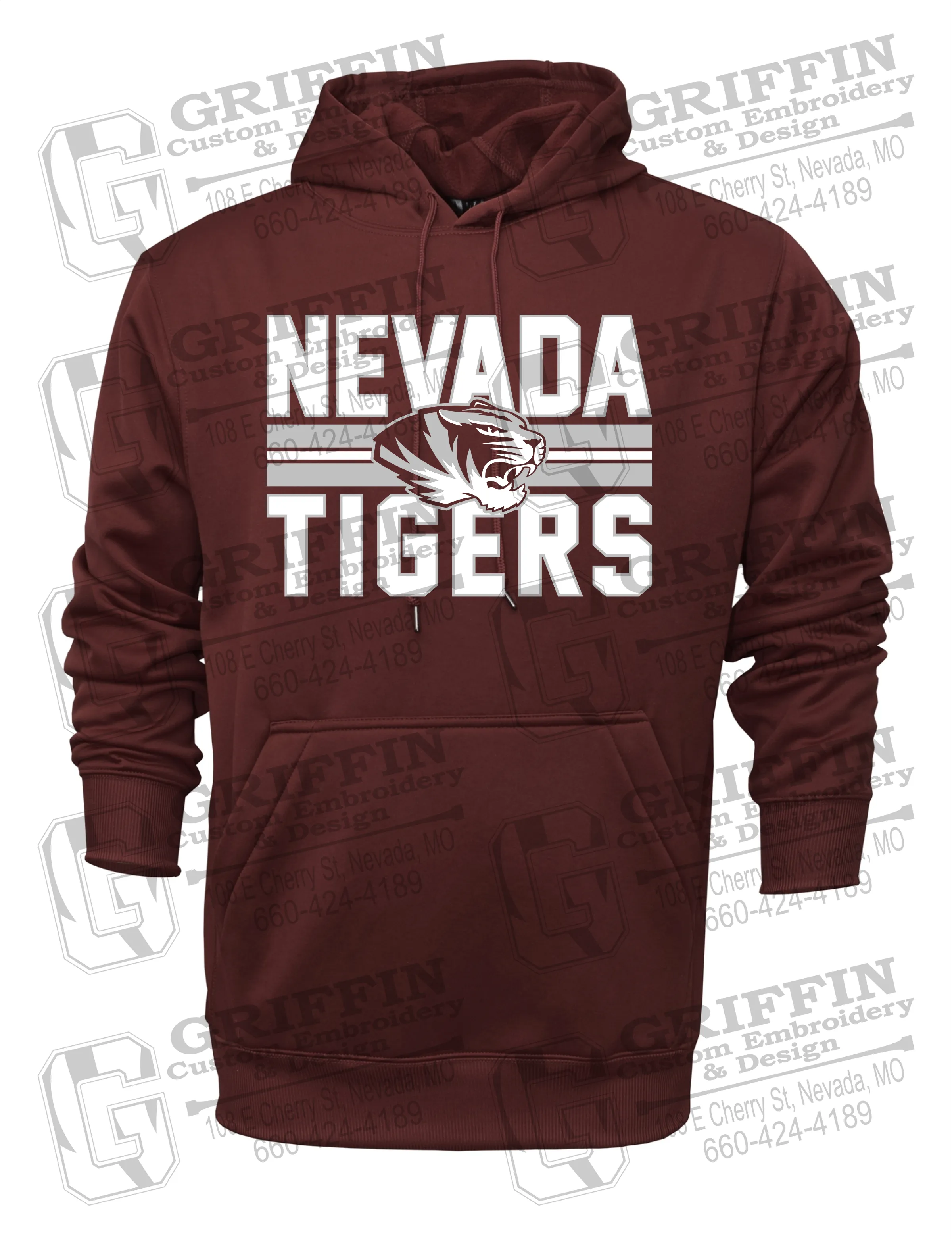 Performance Fleece Hoodie - Nevada Tigers 23-M