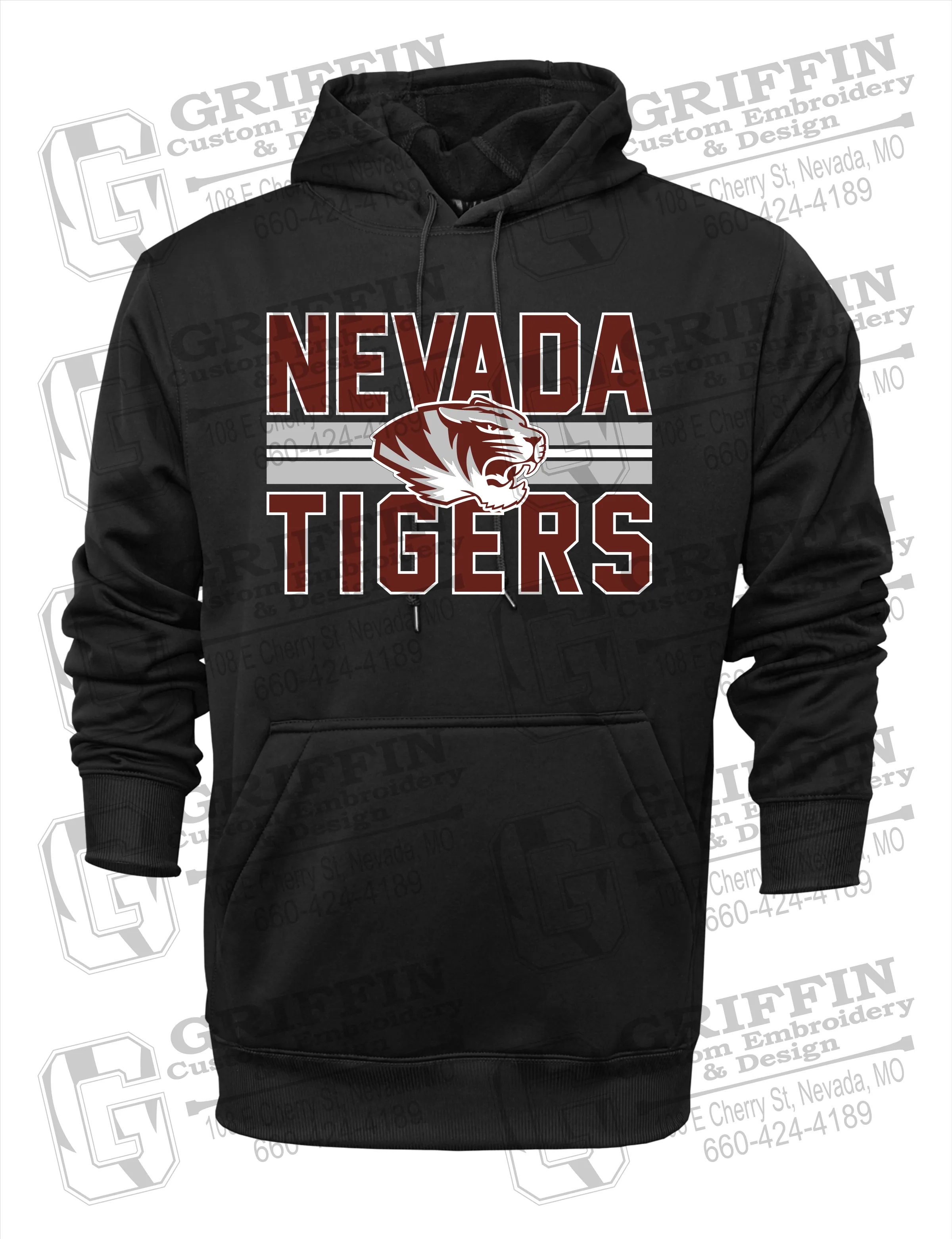 Performance Fleece Hoodie - Nevada Tigers 23-M