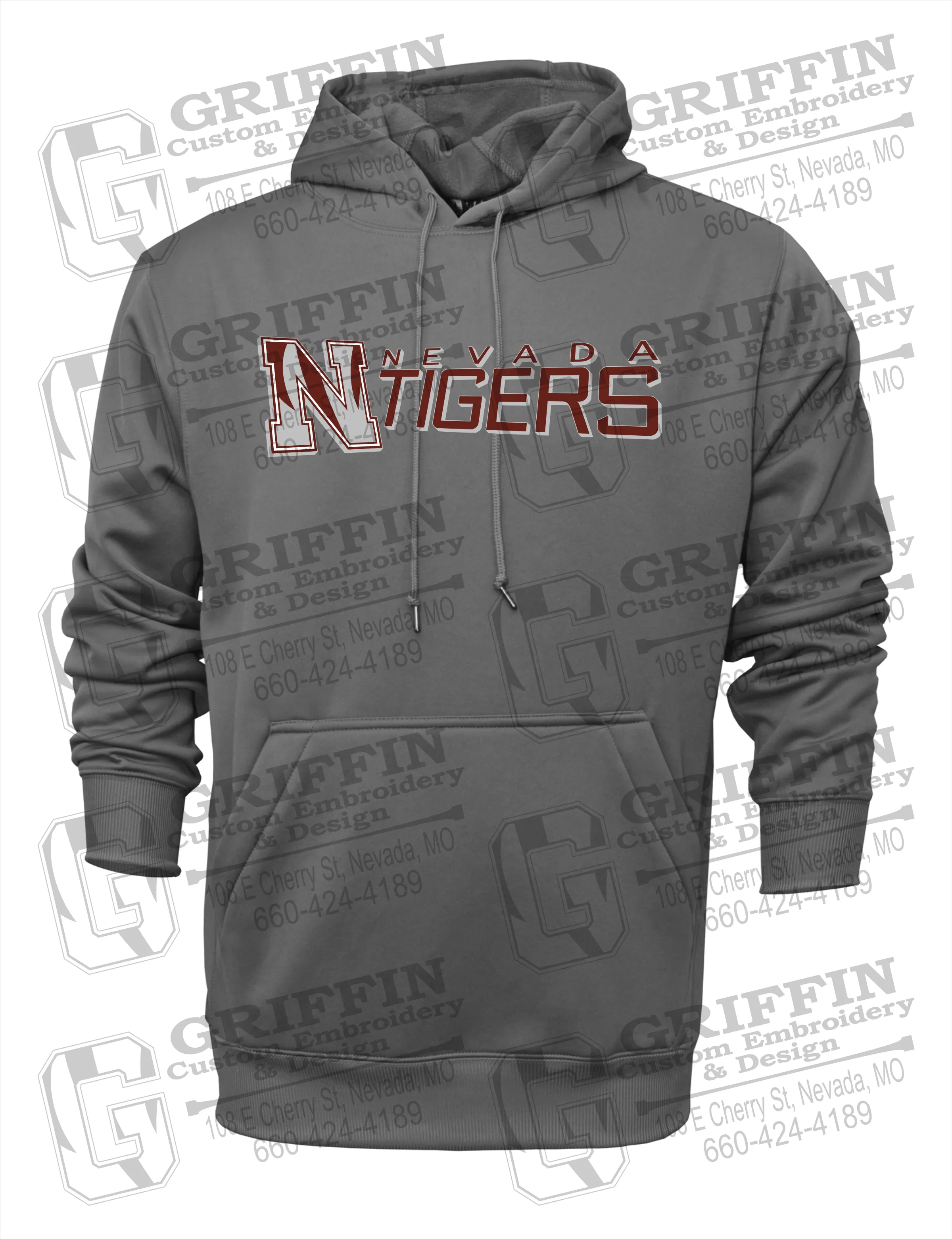 Performance Fleece Hoodie - Nevada Tigers 23-N