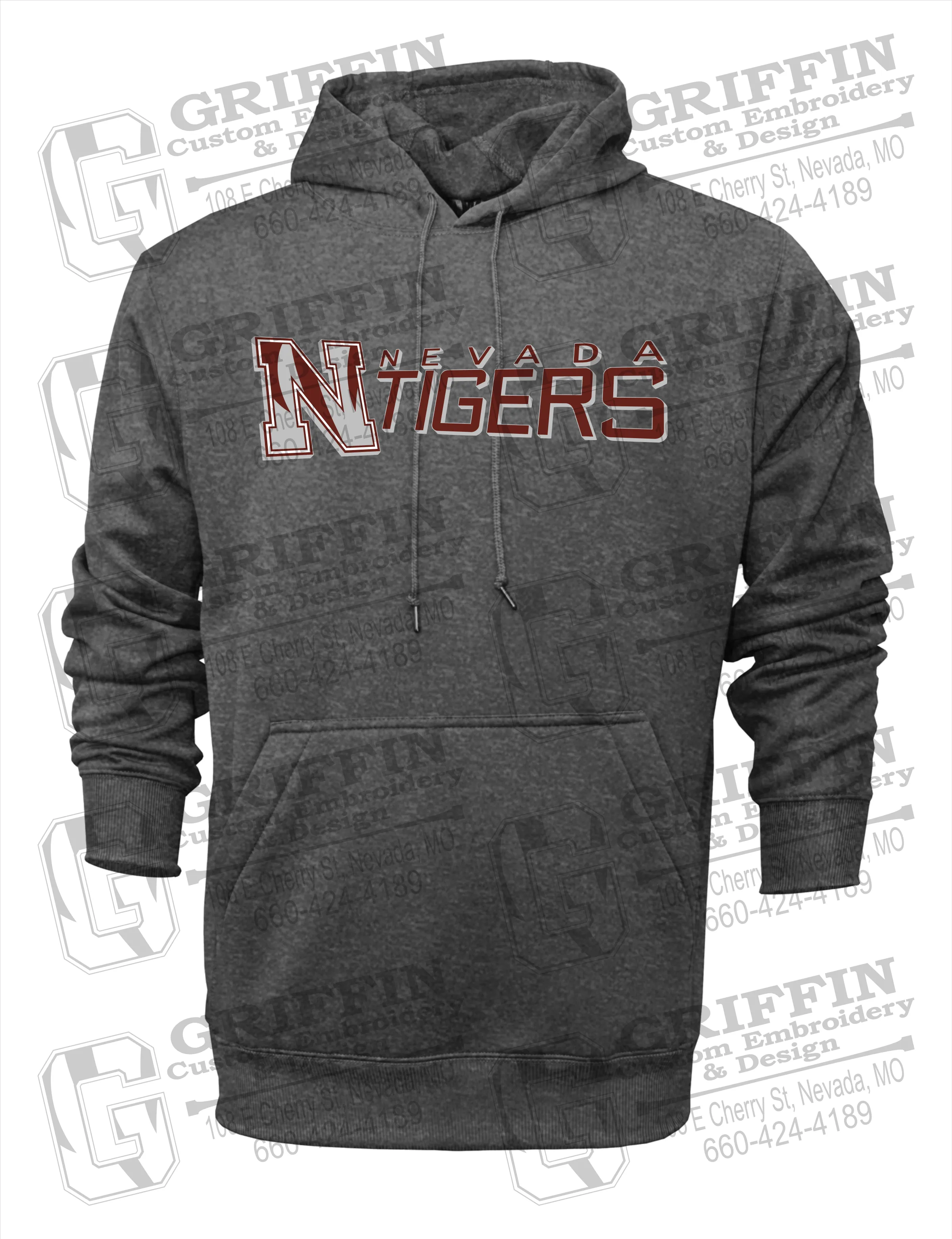 Performance Fleece Hoodie - Nevada Tigers 23-N