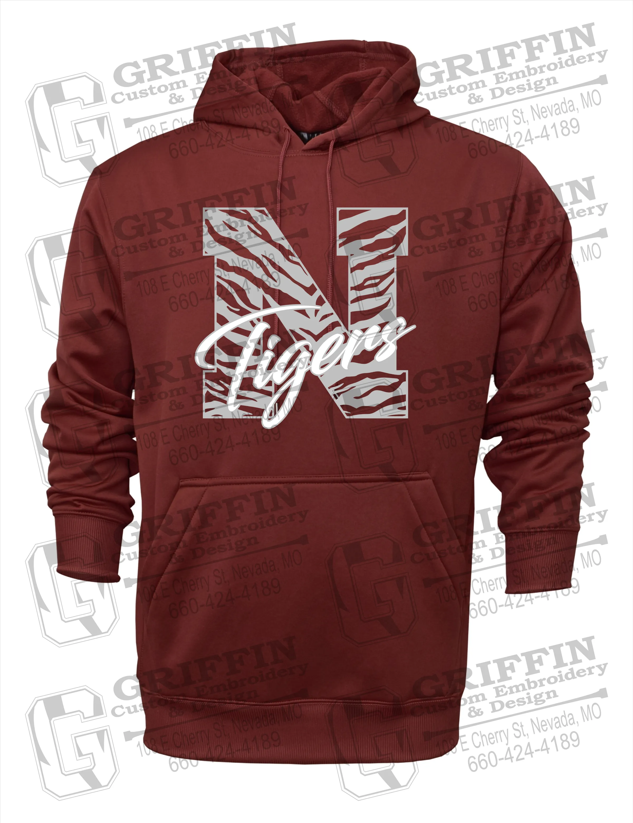 Performance Fleece Hoodie - Nevada Tigers 24-K